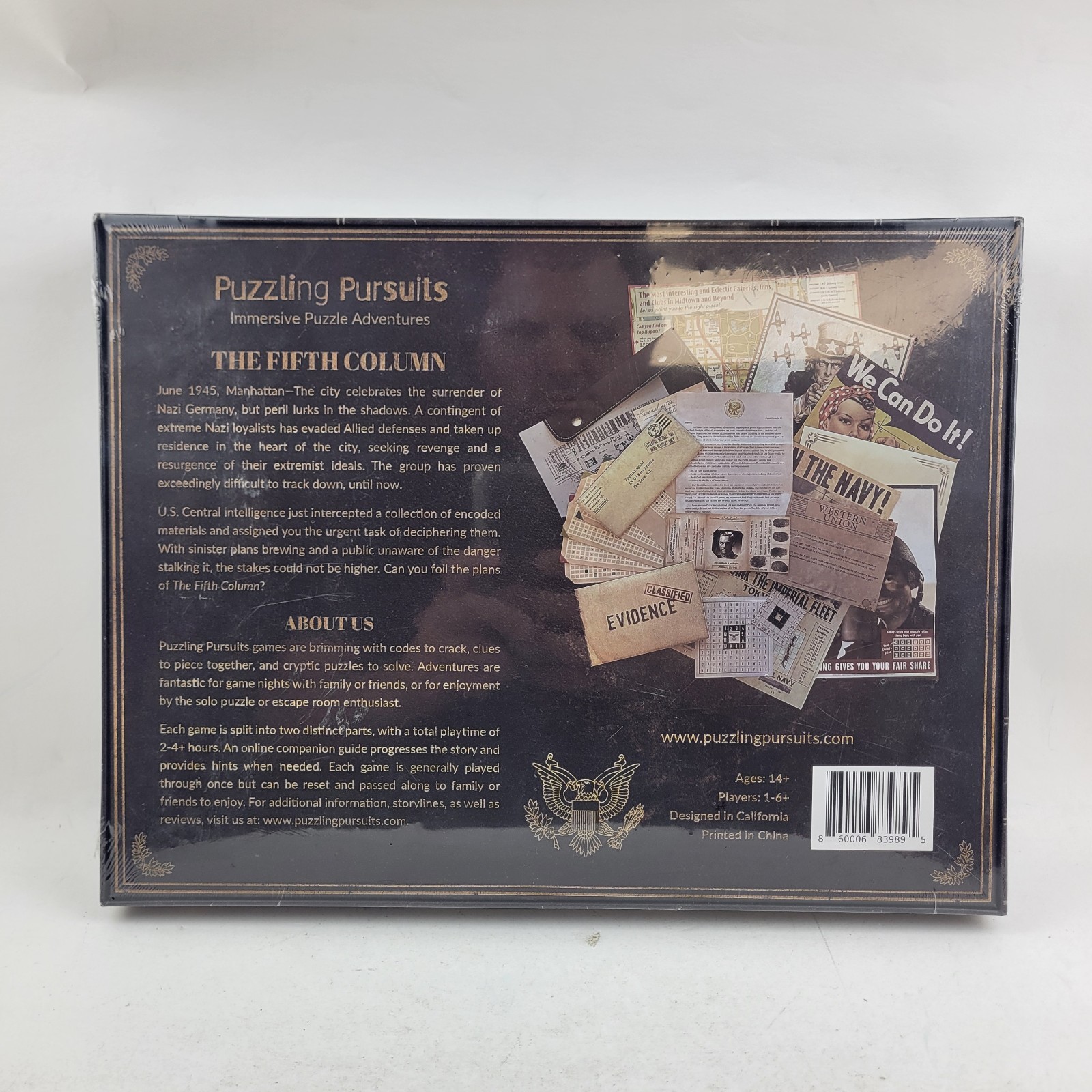 The Fifth Column – WWII Escape Room Puzzle Game Adventure by Puzzling Pursuits