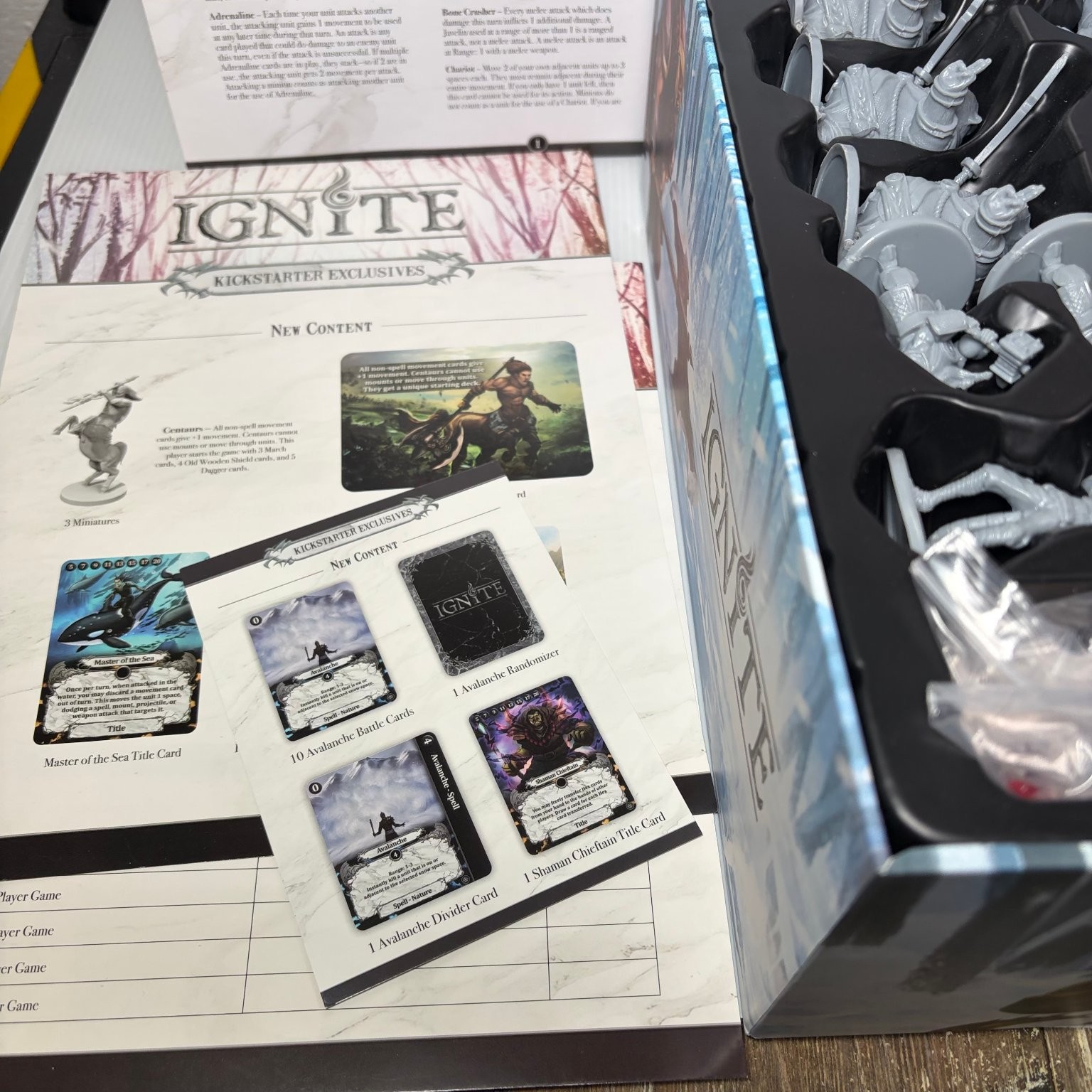 Ignite Kickstarter All-In Pledge Core Game w/ A New Enemy, The Freeze & Centaurs