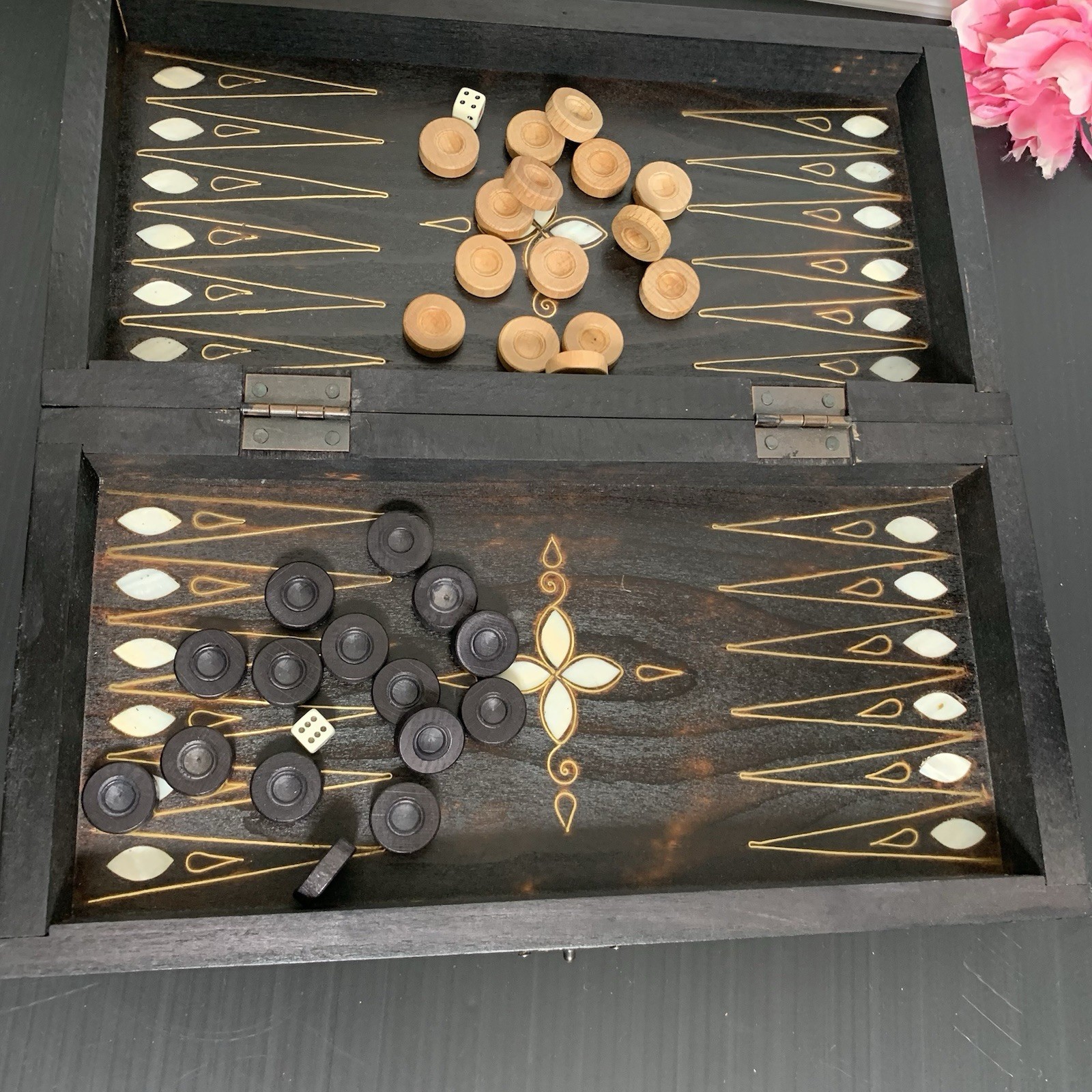 Backgammon – Handmade Wooden Board Game Set