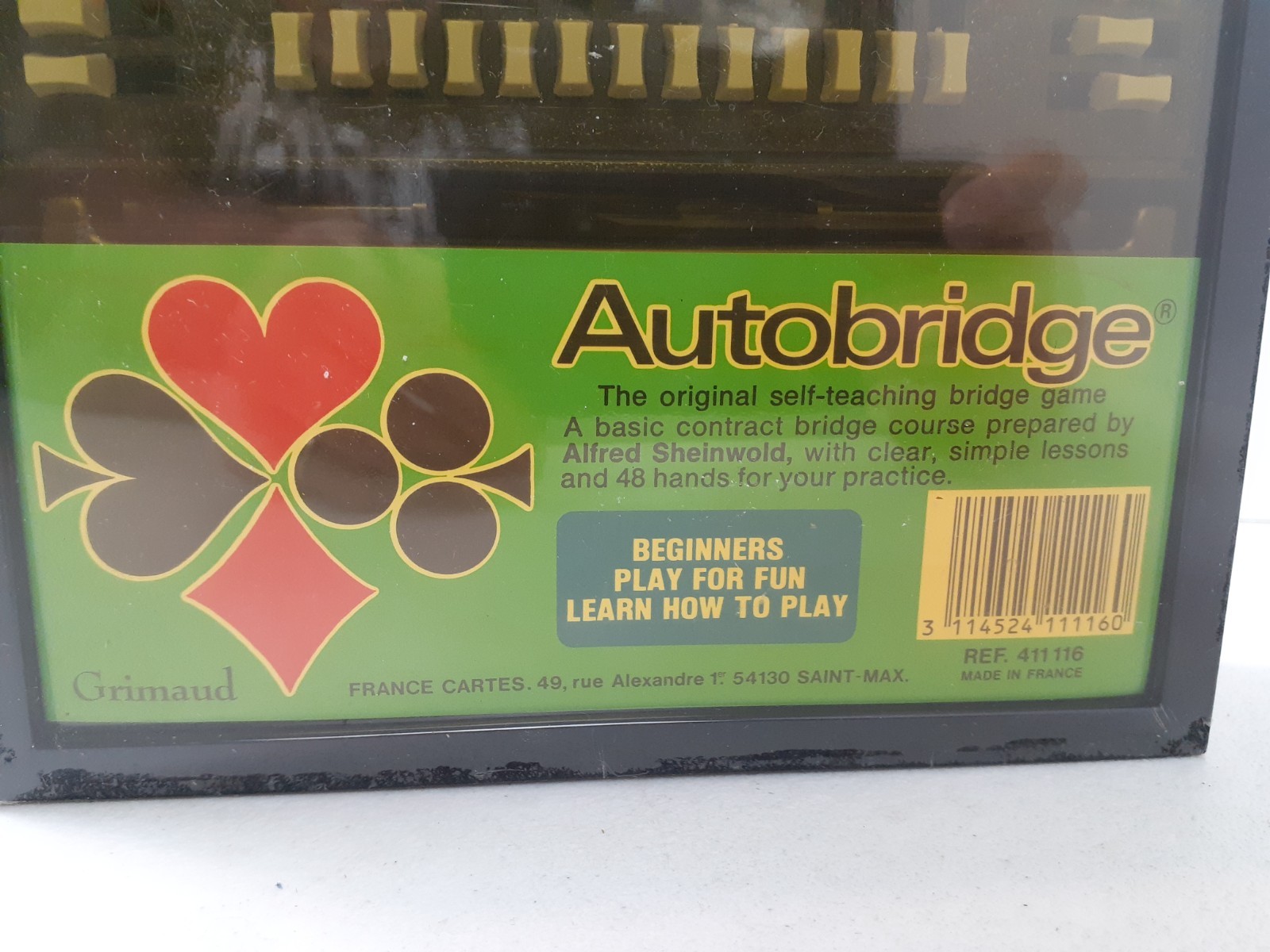 NEW Vintage Grimaud Autobridge Beginners Self Teaching Bridge Game Sealed