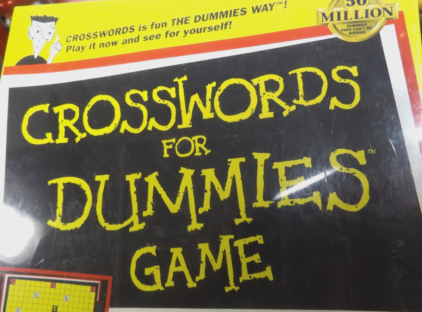 Vintage 1998 CROSSWORDS for Dummies Game 2/4 Pls Age 12+NEW Sealed-FREE SHIPPING