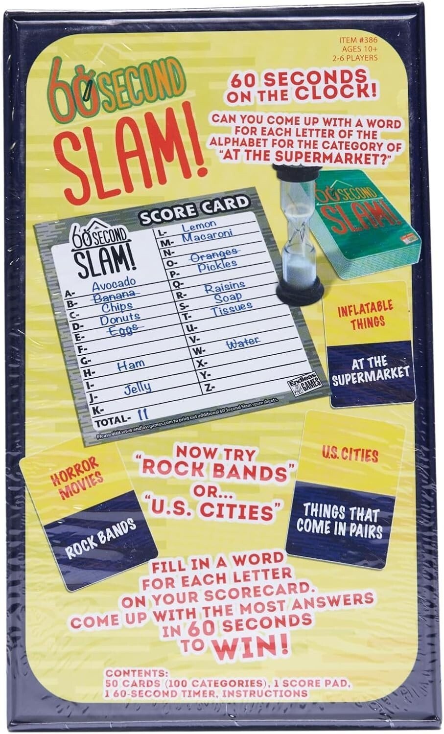 60 Second Slam! – Family Board Game