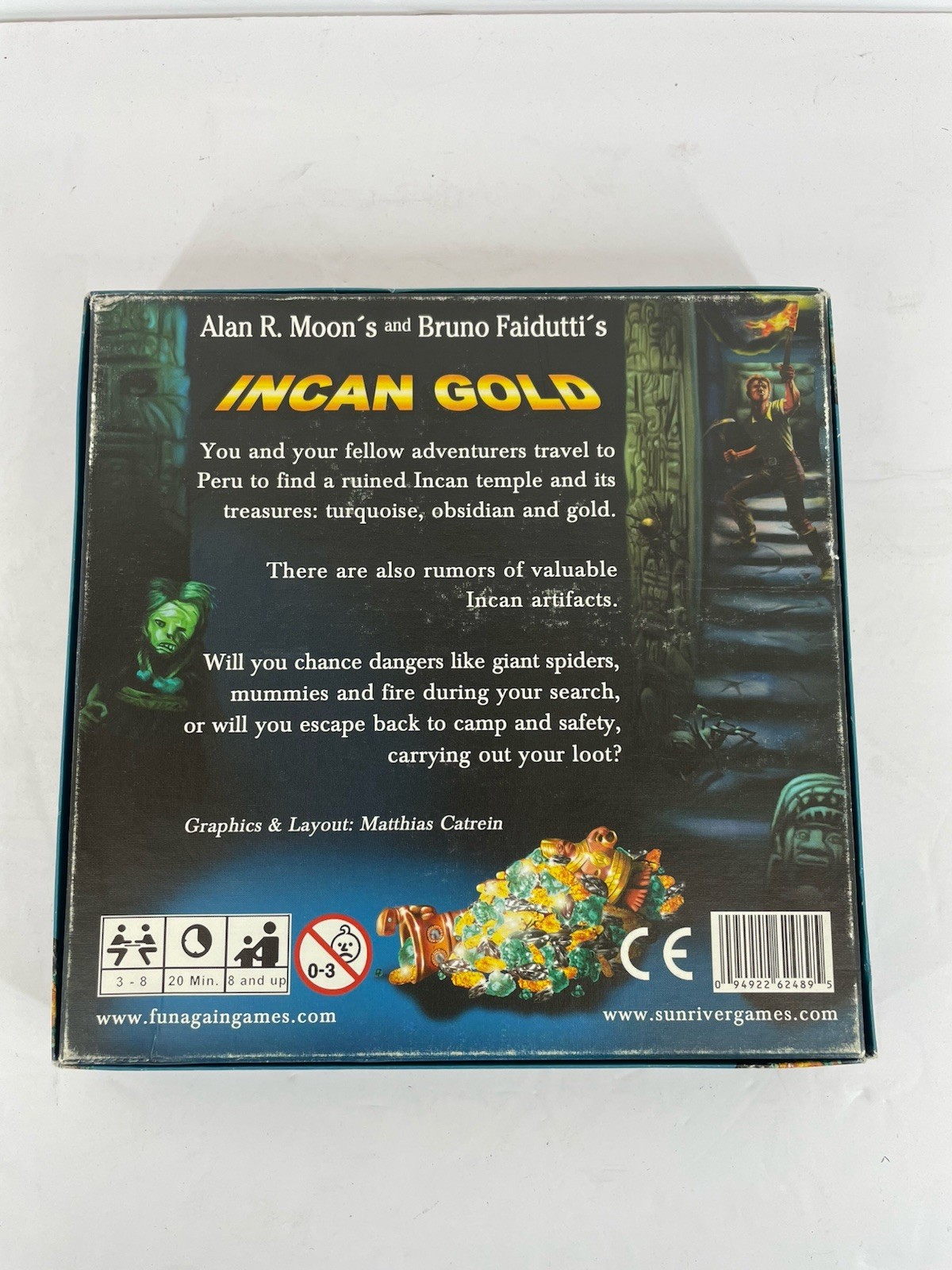 Incan Gold Game (2006 Ed) by Sunriver – Alan R. Moon’s and Bruno Faidutti’s