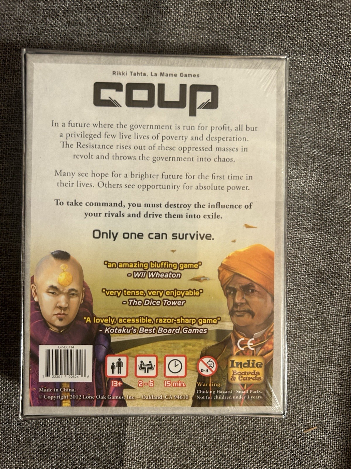 Indie Boards and Cards Coup The Dystopian Universe Card Game – COU1IBC