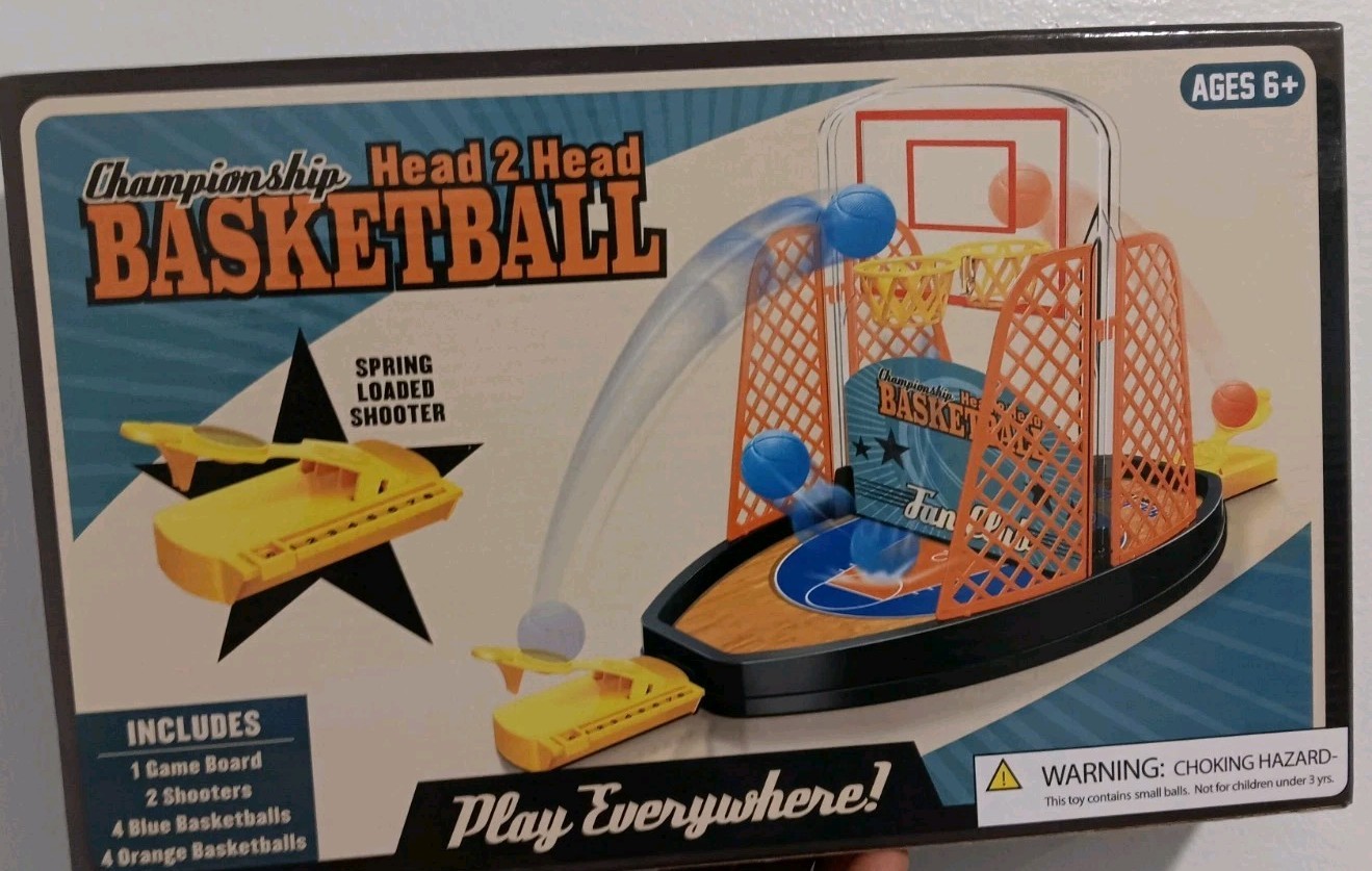 Championship Head 2 Head Basketball Tabletop Game Play Everywhere Sealed Parts