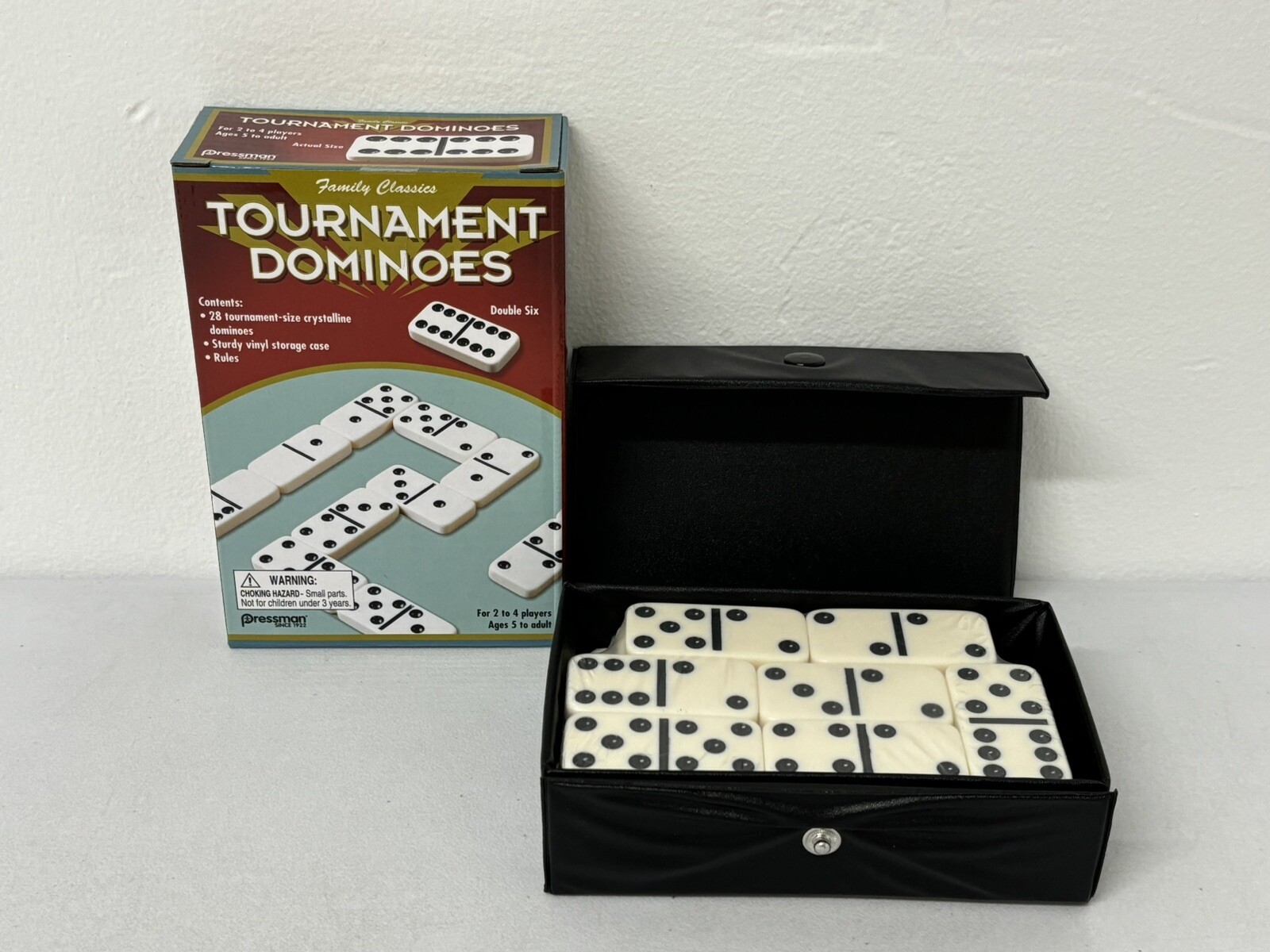 Double Six Tournament Dominoes by Pressman – New Sealed – Ages 5+ 2-4 Players
