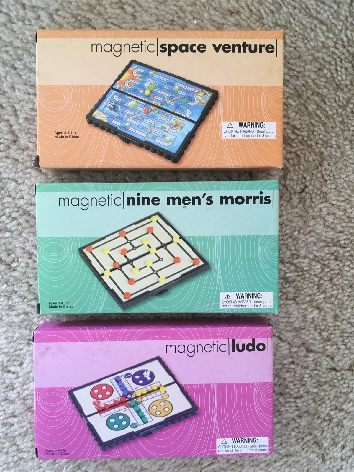 9 Magnetic Mini Travel Games “RARE COLLECTION” NIB