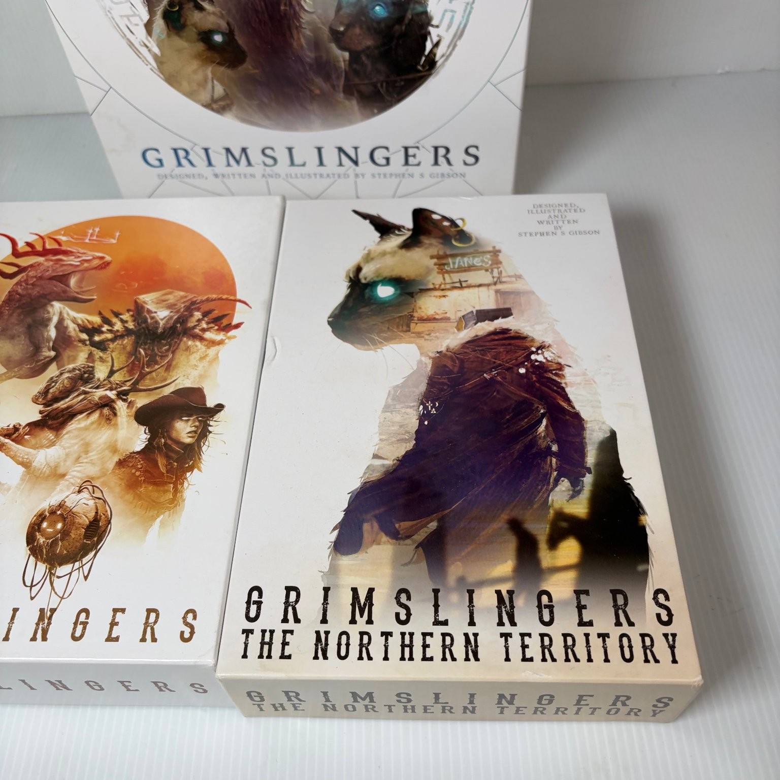 Grimslingers Board Game, Deluxe Box, Northern Territory & Advanced Duels Sets