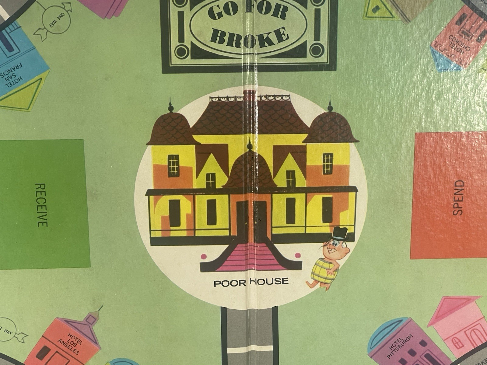 RARE. COMPLETE Vintage 1965 GO FOR BROKE Board Game by Selchow & Righter
