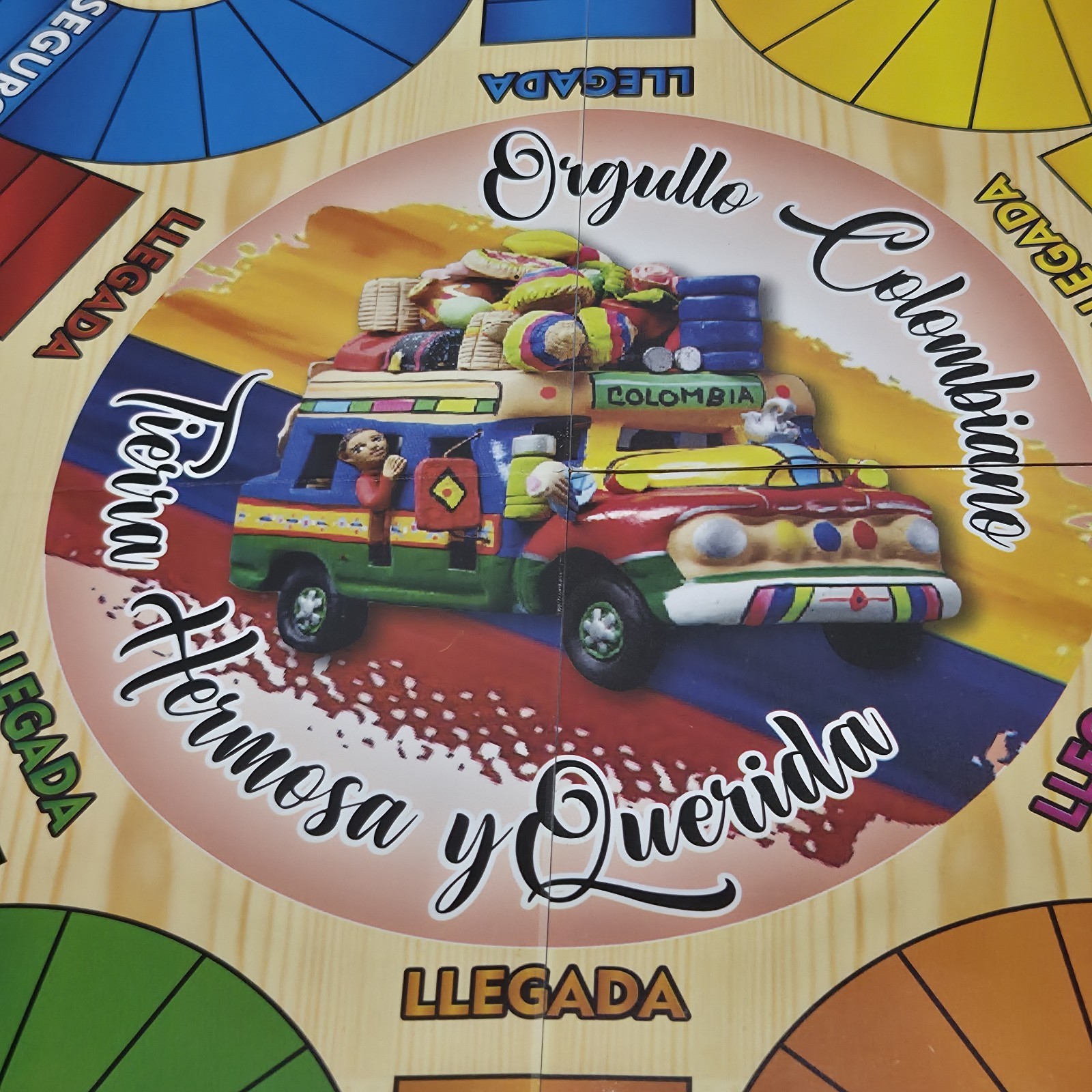 Double Sided Foldable Magnetic Colombian Parcheesi Board Game For 2 to 6 Players