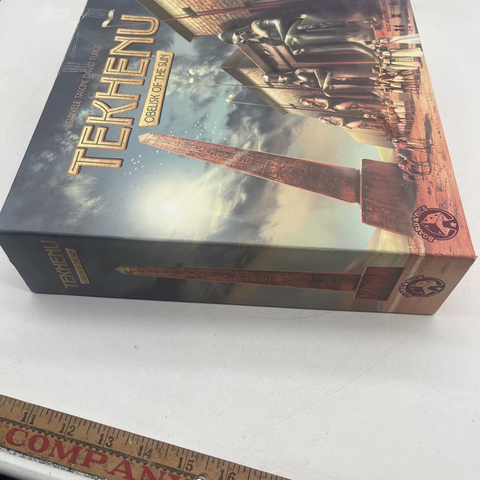 Tekhenu Obelisk of the Sun Board Game 1-4 Players Solo Play Complete