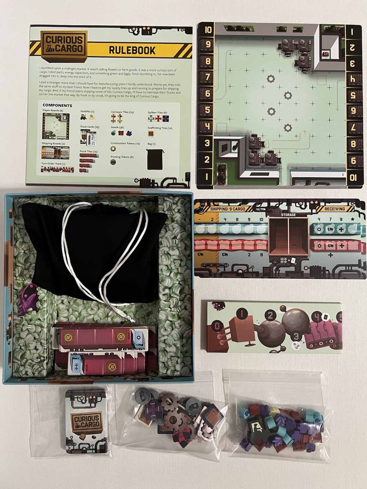 Barely Used 2Player Board Game Lot Sail 7 Wonders Duel Curious Cargo Onirim Doom