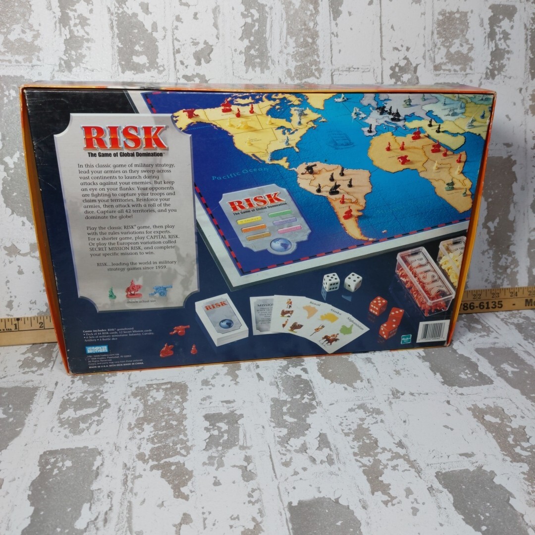 1999 Parker Brothers Hasbro Risk Board Game of Global Domination Complete
