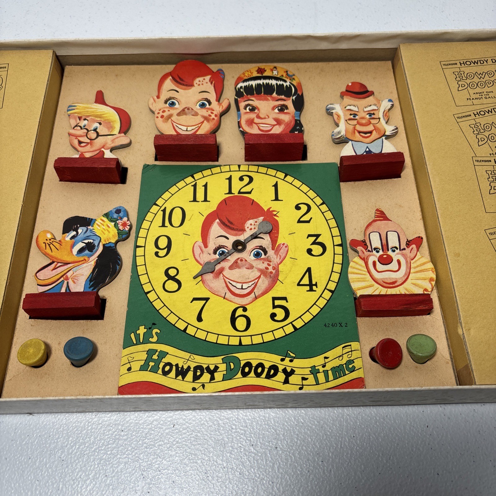 Vintage 1950s Howdy Doody’s TV Game Milton Bradley Board Game Complete