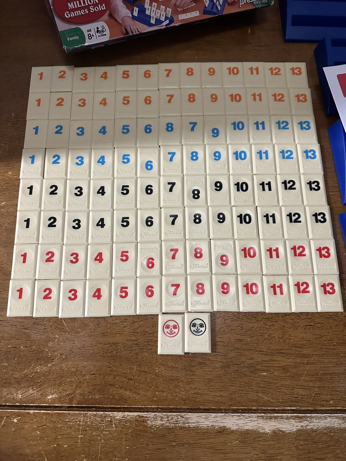The Original Rummikub Game Classic Complete Pressman 2-4 Players 2015 #0400K