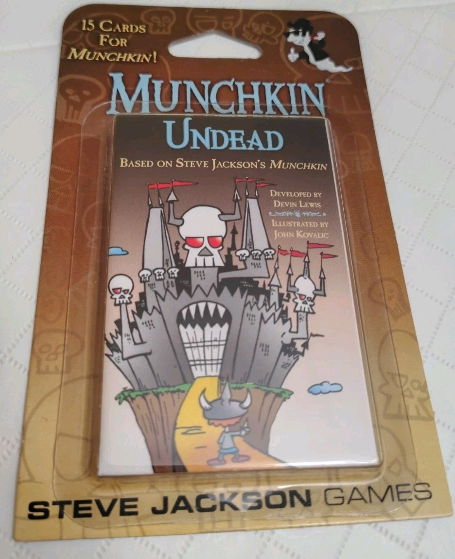 MUNCHKIN UNDEAD Expansion Pack Steve Jackson Games 15 Card Pack 1st Edition 1499