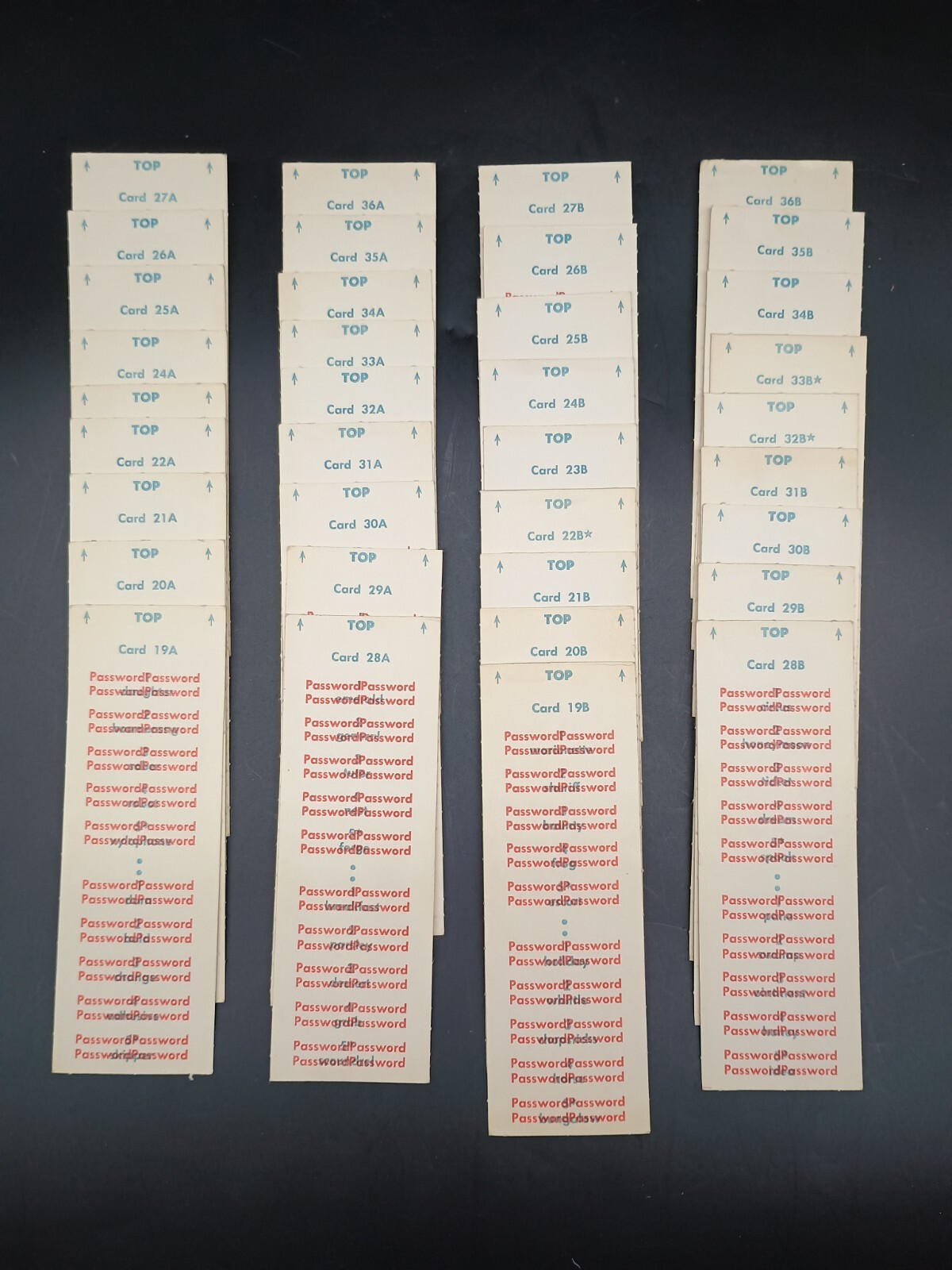 Password Game 4260 by Milton Bradley 4 Volumes 1, 2, 3 & 5 VINTAGE 1960s