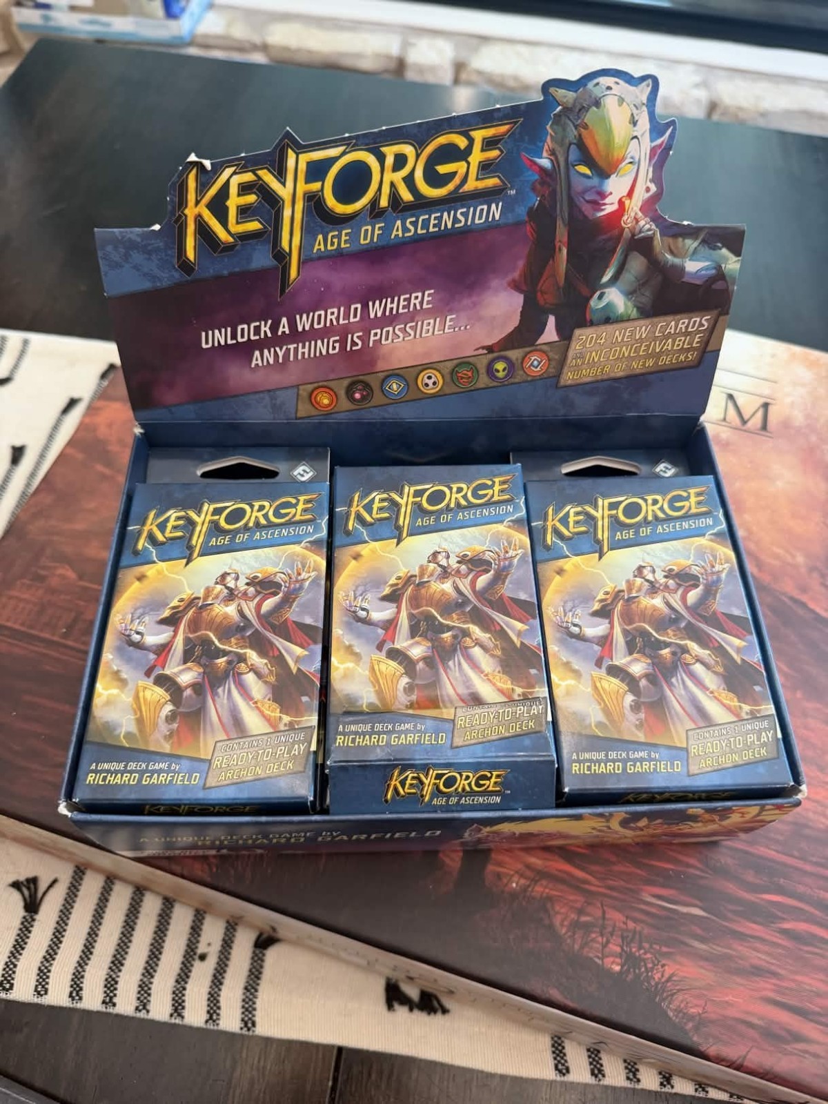 Boardgame Lot 3 – hoplomachus: victorum, Castle Scape, Keyforge Lot, and more