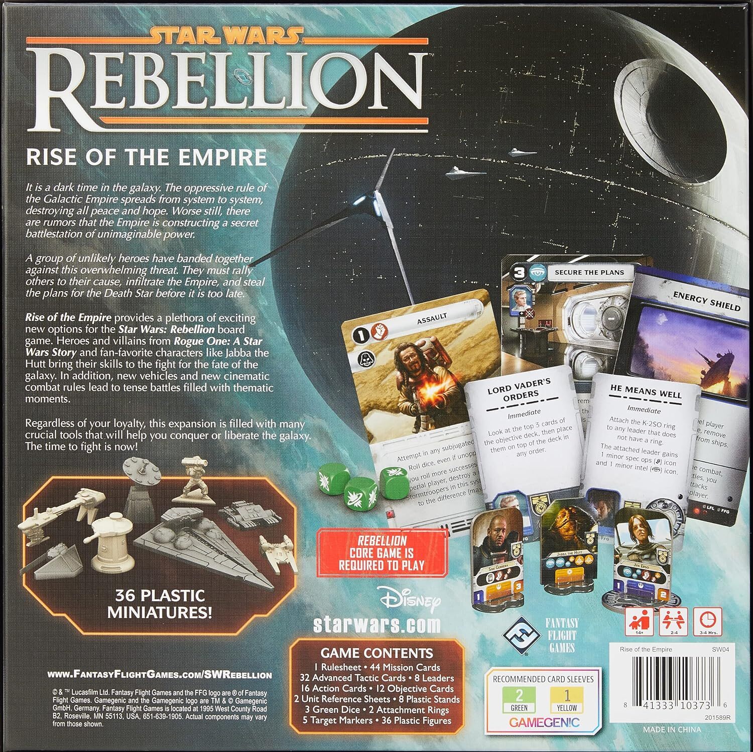 Fantasy Flight Games FFGSW04 Star Wars Rebellion Rise of The Empire Expansion Ga