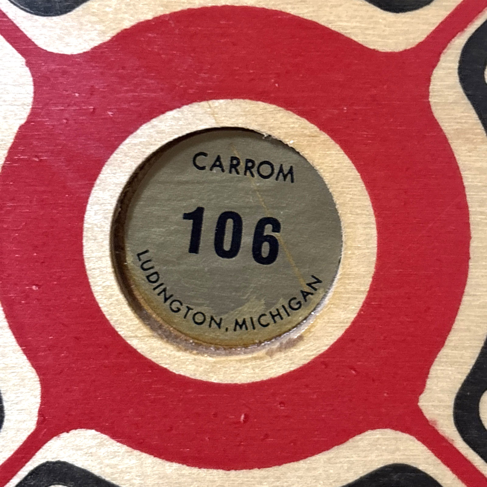 Vintage 1960s Carrom Game Board Model 106 With Original Box Wooden Double Sided