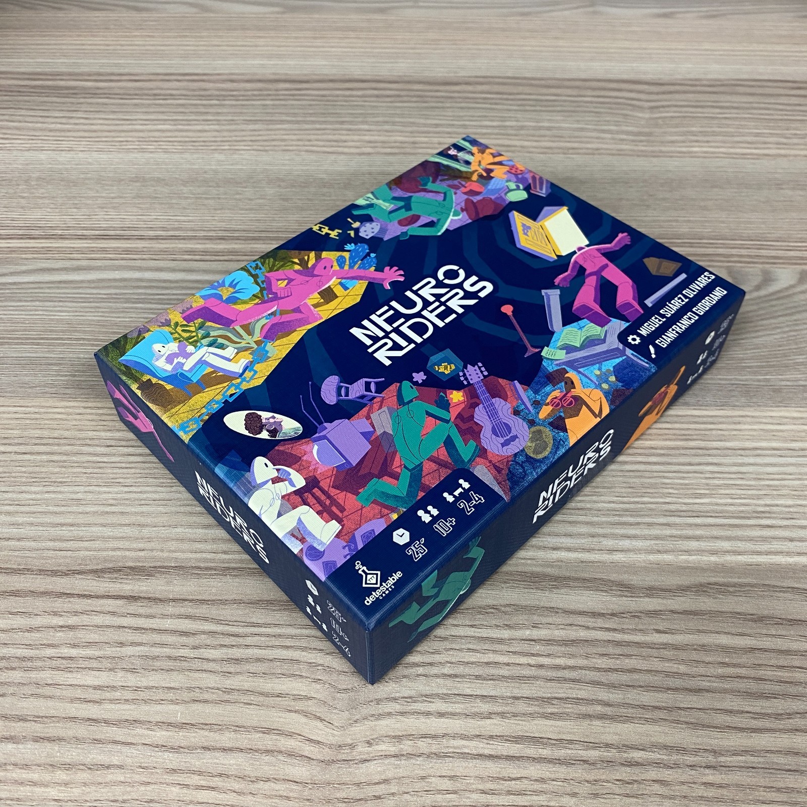NEURO RIDERS COMPLETE BOARD GAME 2024 DRACO STUDIOS TILE-LAYING STRATEGY CARD