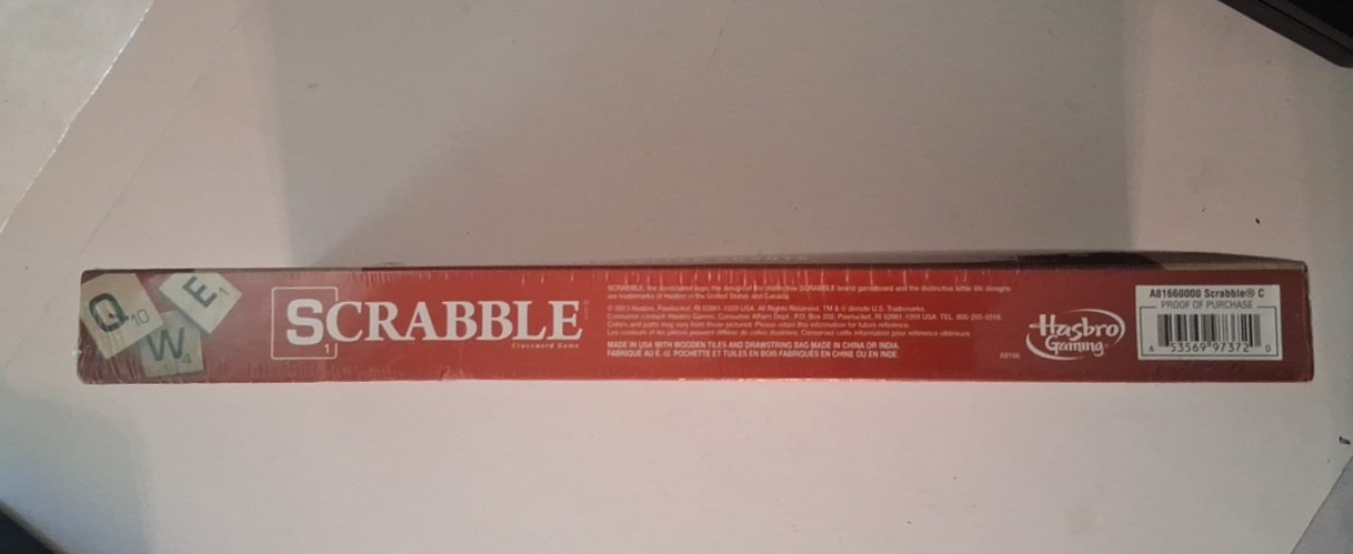 Scrabble Crossword Board Game Hasbro 2013 Crossword Game New Sealed