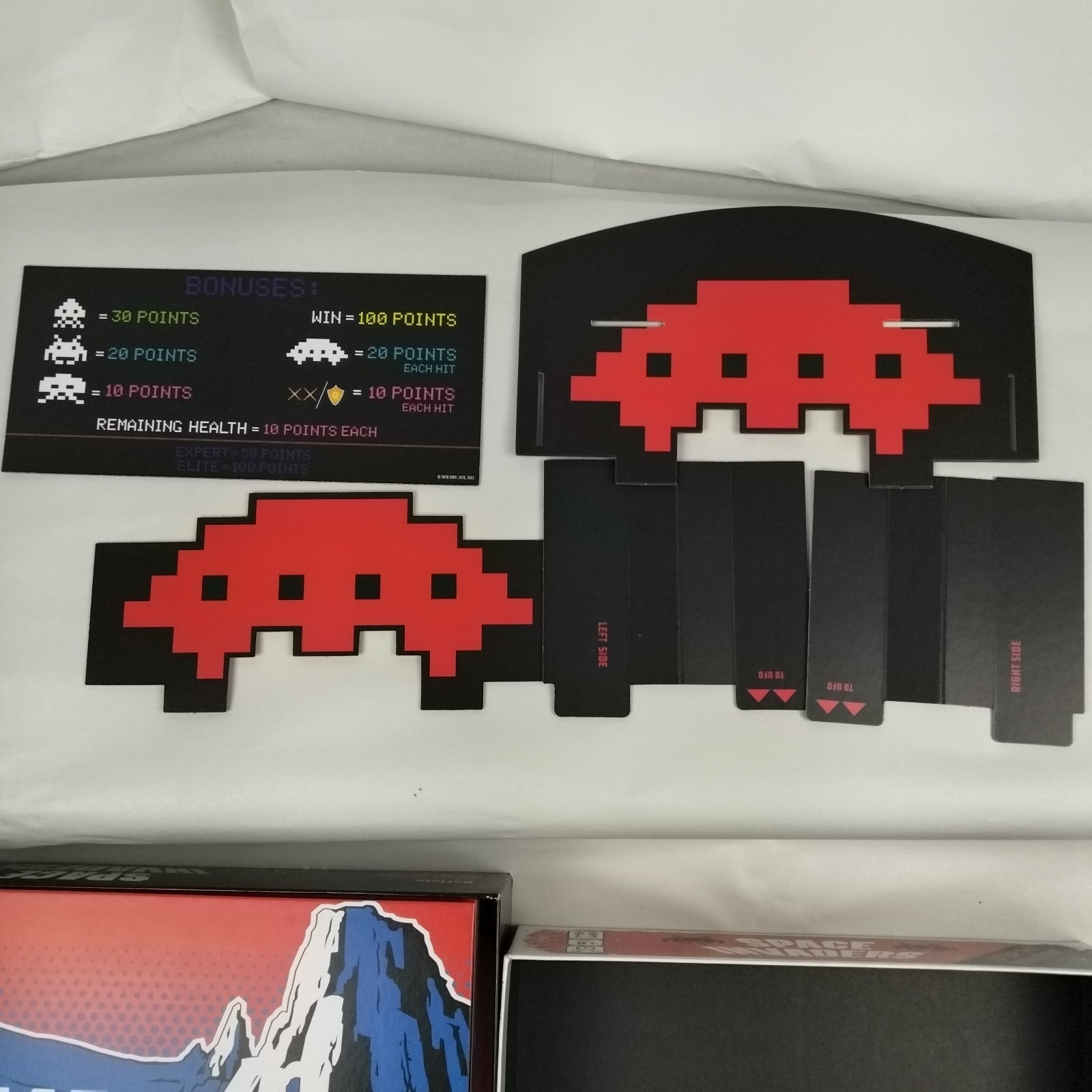 Space Invaders Strategy Board Game Taito Buffalo Games Arcade 3D Shooter UFO