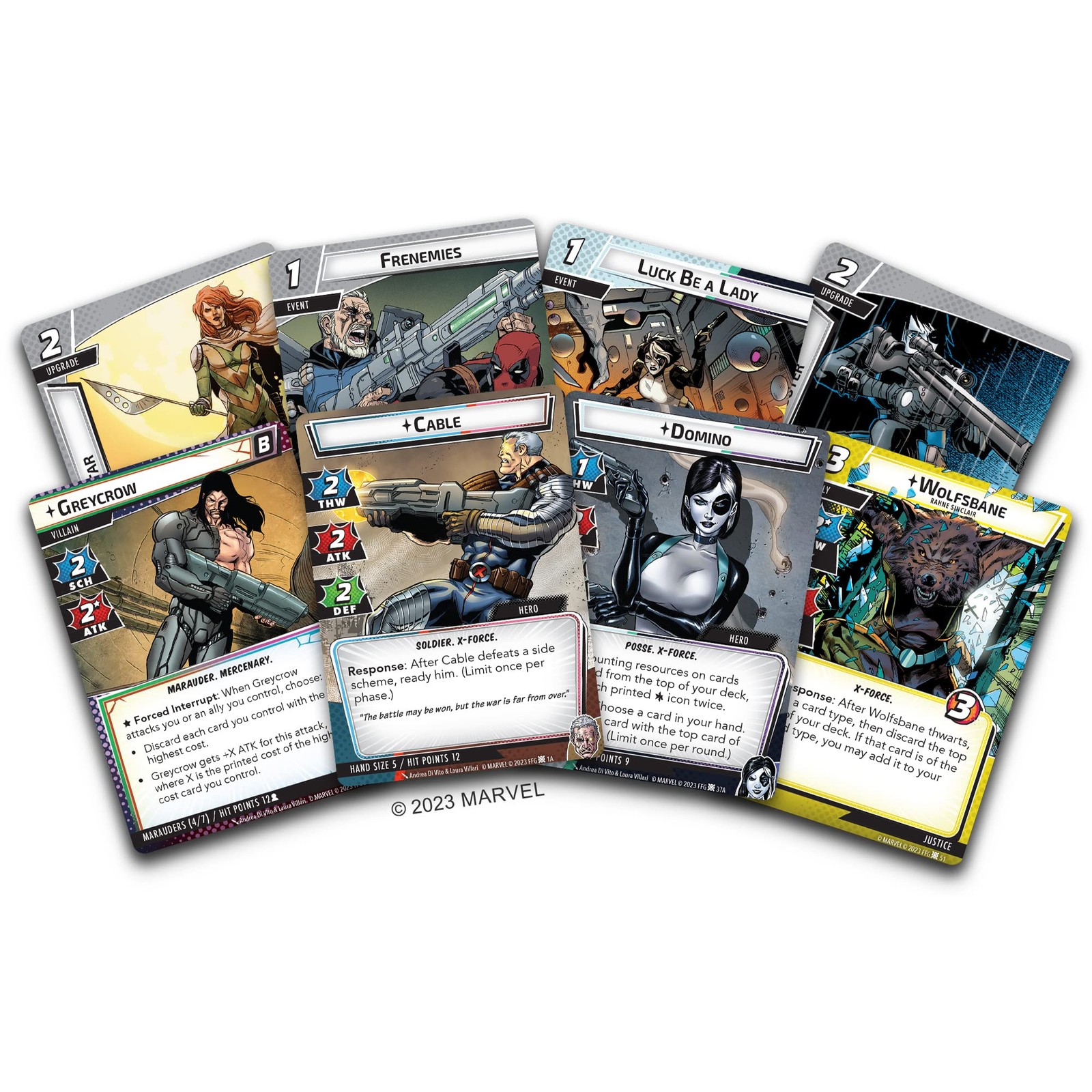 Marvel Champions Next Evolution X Force Expansion Game With Cable And Domino