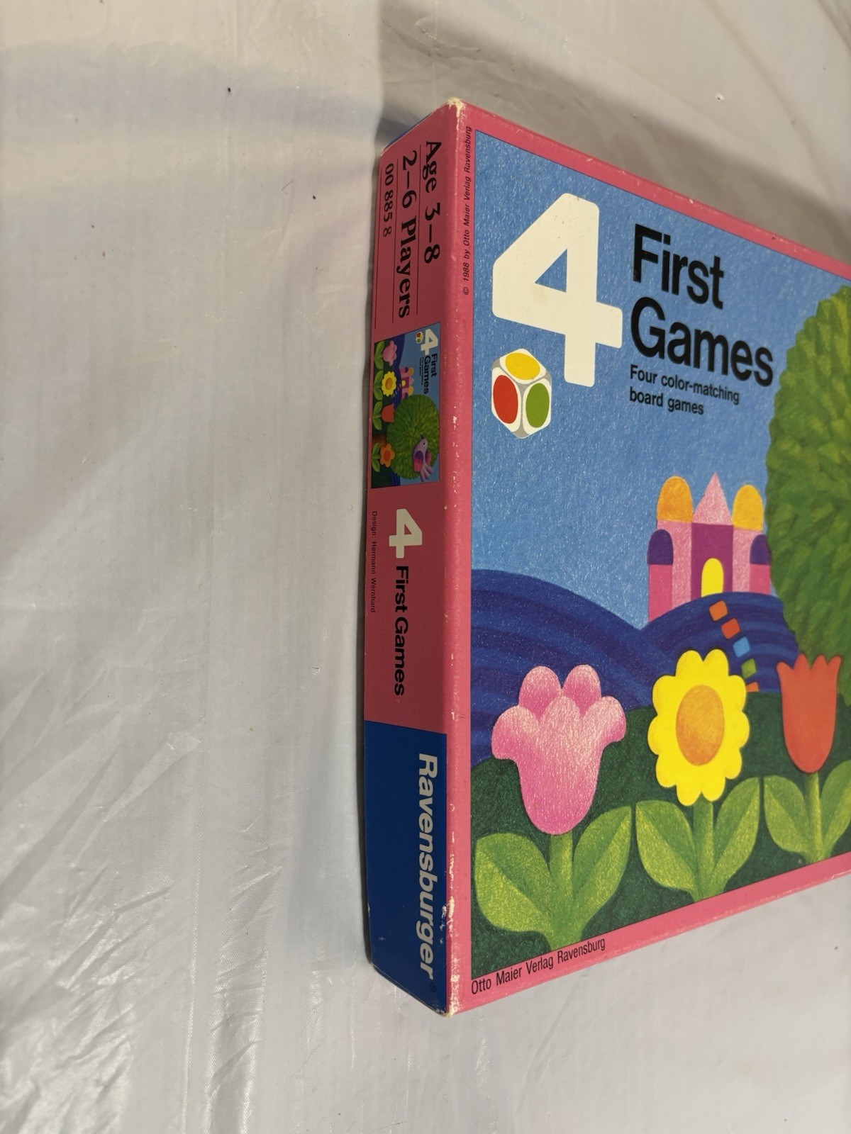 4 First Games by Ravensburger 1988, 2-6 Players, Children Ages 3-8 Kids Complete