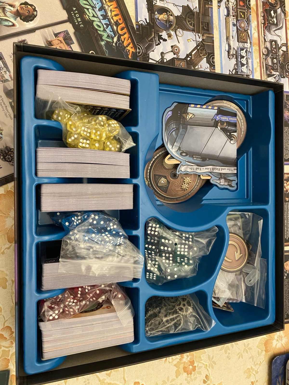 Steampunk Rally Fusion Board Game: Atomic Edition + Promos NEAR MINT Kickstarter