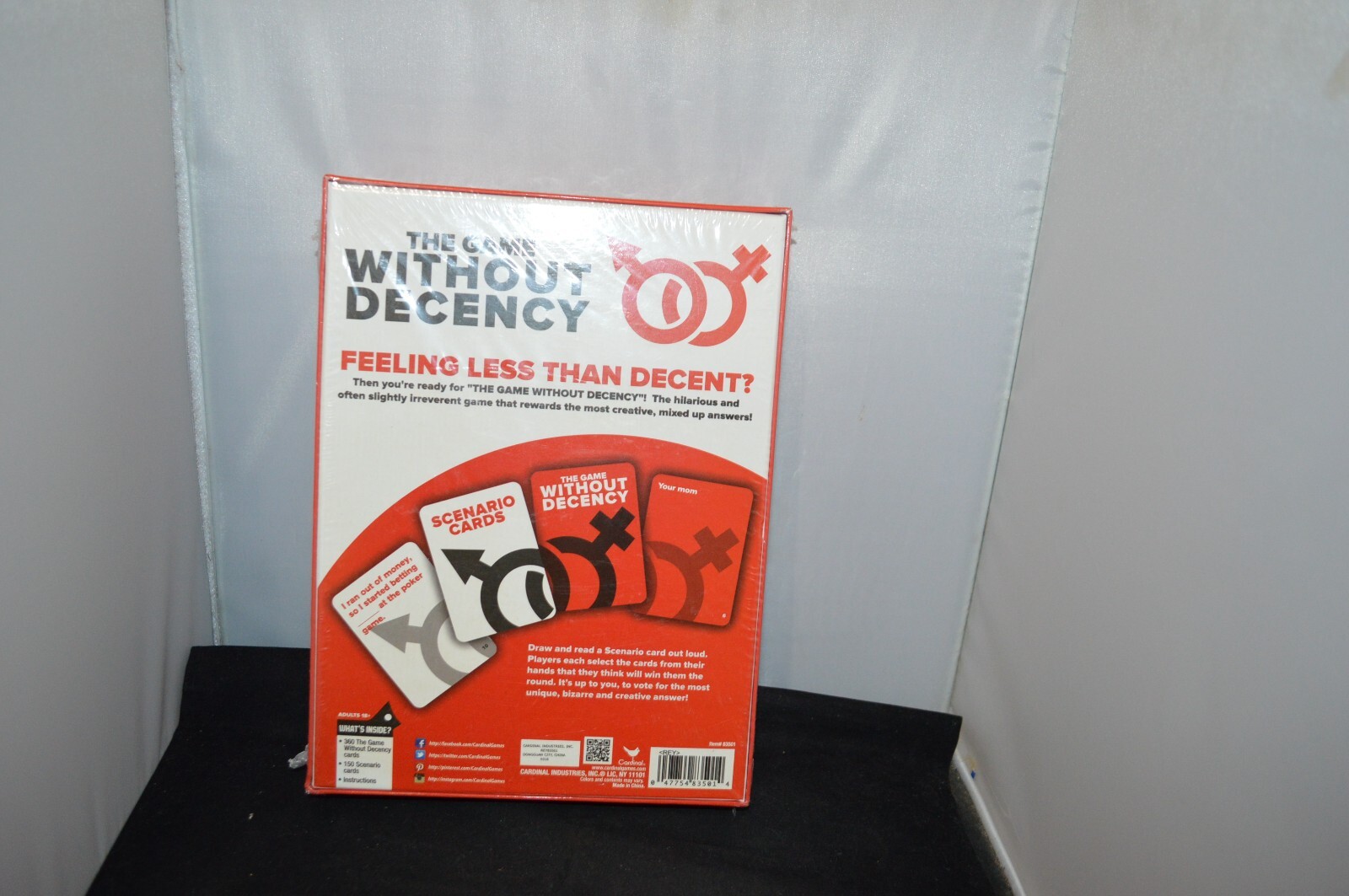The Game Without Decency Board Game Adults Party Against Humanity F7