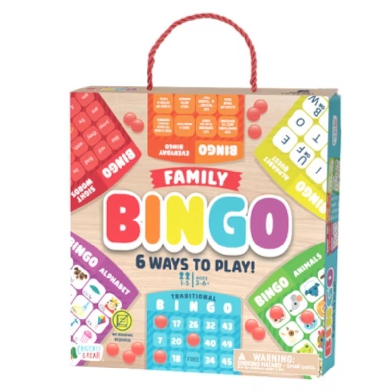 Family Bingo Game – Kids Board Game with Multiple Ways to Play Ages 3-6+