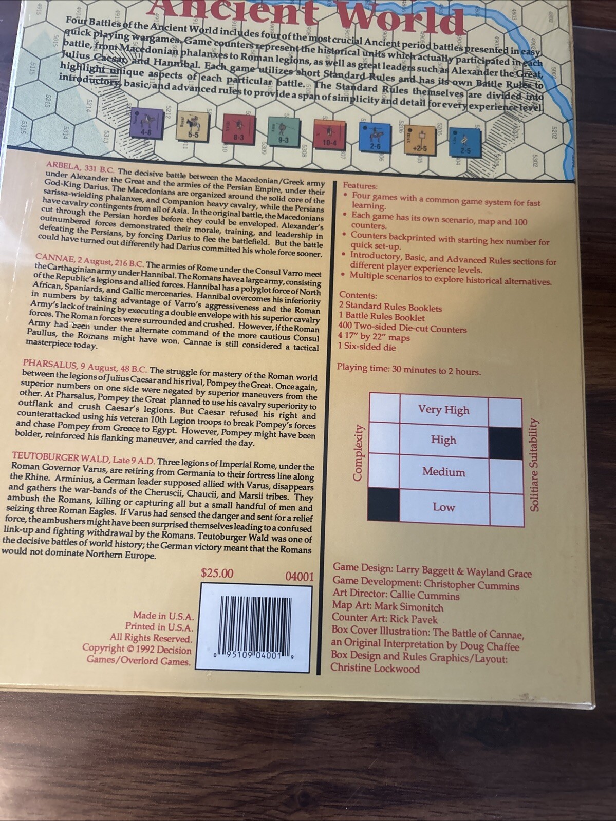 Four Battles of the Ancient World – Decision Overlord Games wargame New & Sealed