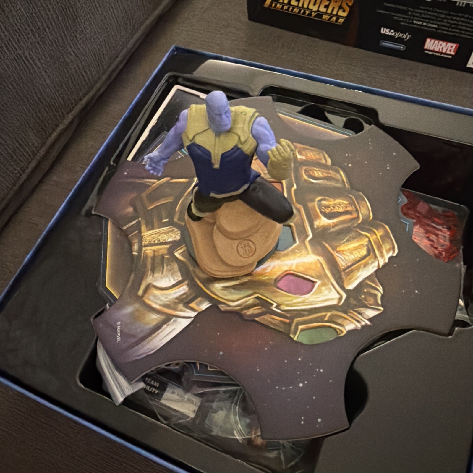 Thanos Rising Avengers Infinity War Board Game USAOpoly Complete Marvel