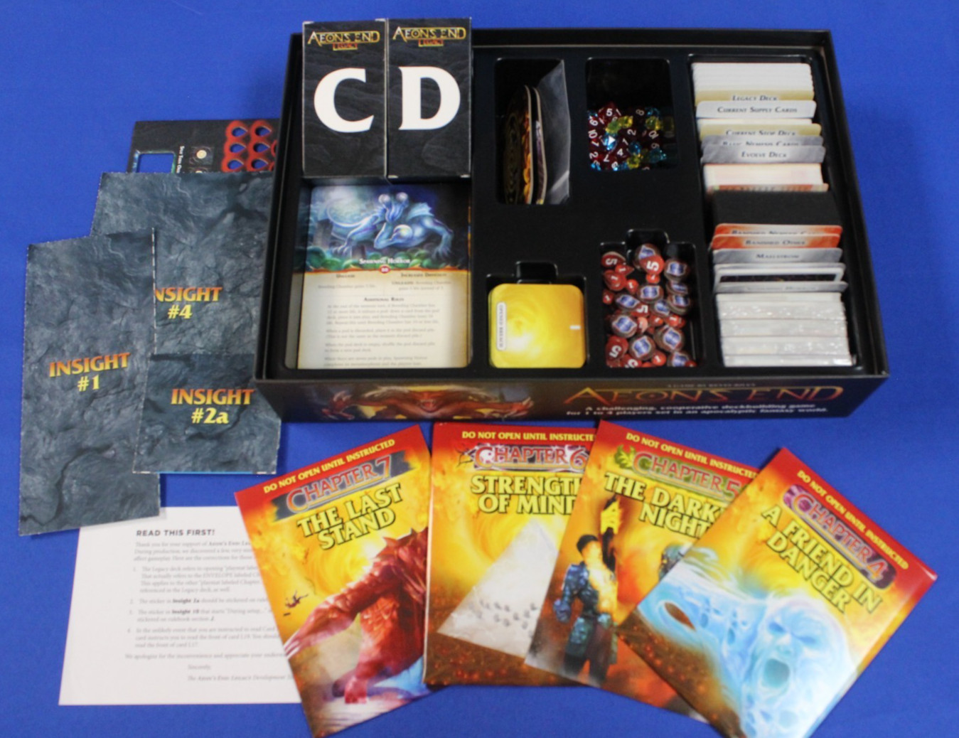 Indie Boards & Cards Aeons End 2nd Edition Expansion Accessory Kickstarter Lot