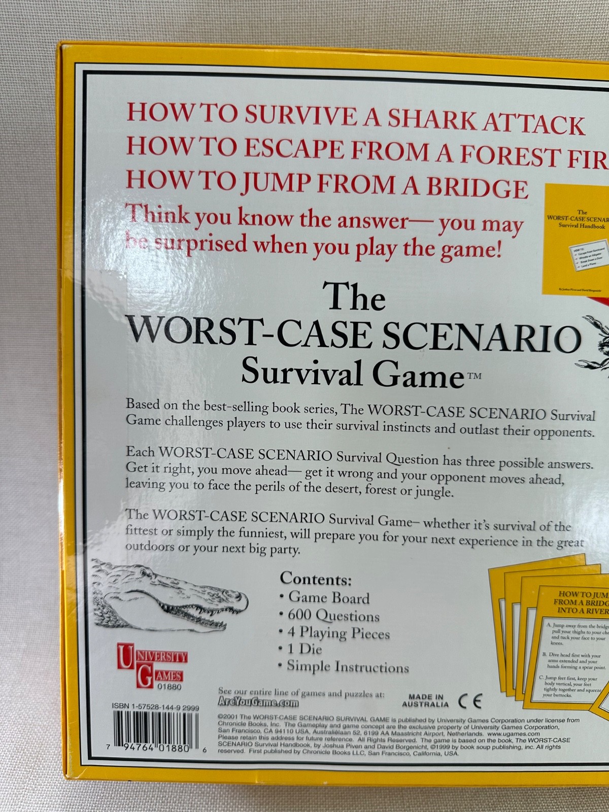 The Worst Case Scenario Survival Game Australia University Games Free Shipping