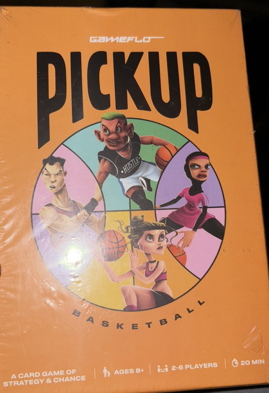 Gameflo Pickup Basketball Card Game Of Strategy 2-6 Players Ages 8+ New Sealed