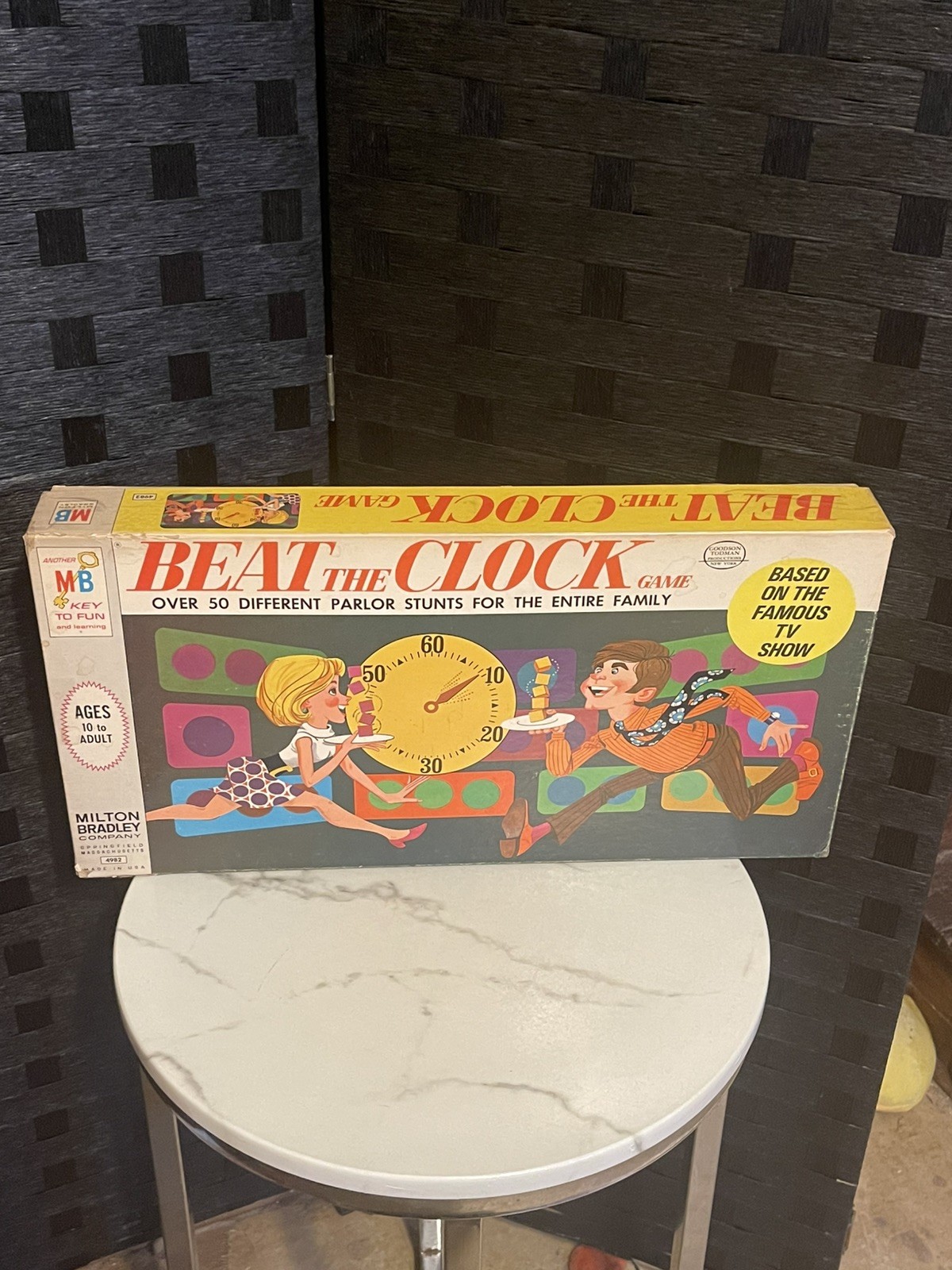 VTG 1969 Beat the Clock TV Game 1st Edition Family Fun Stunts Minute to Win It