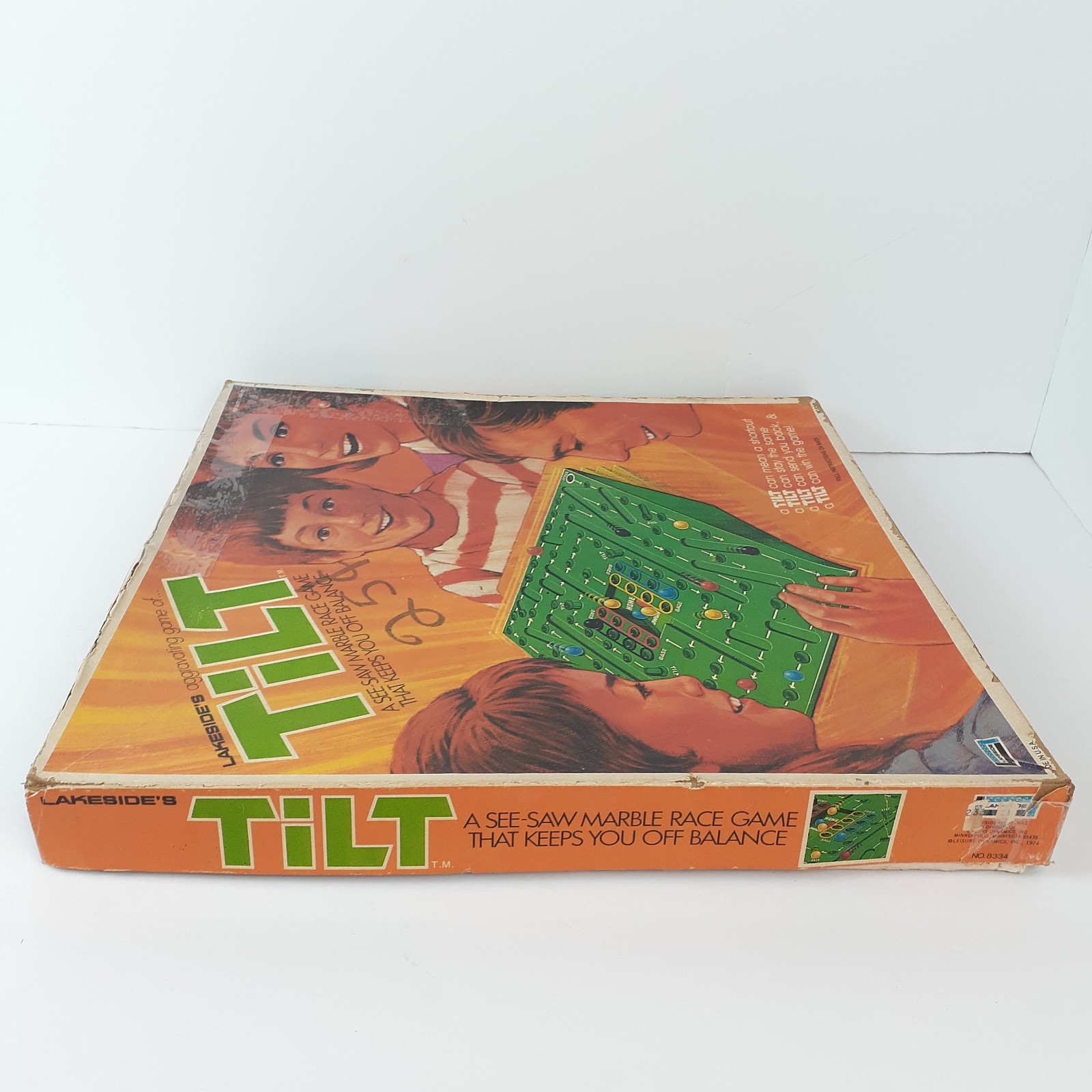Lakeside’s TILT See-Saw Marble Game Vintage 1974 No. 8334 USA No Marbles