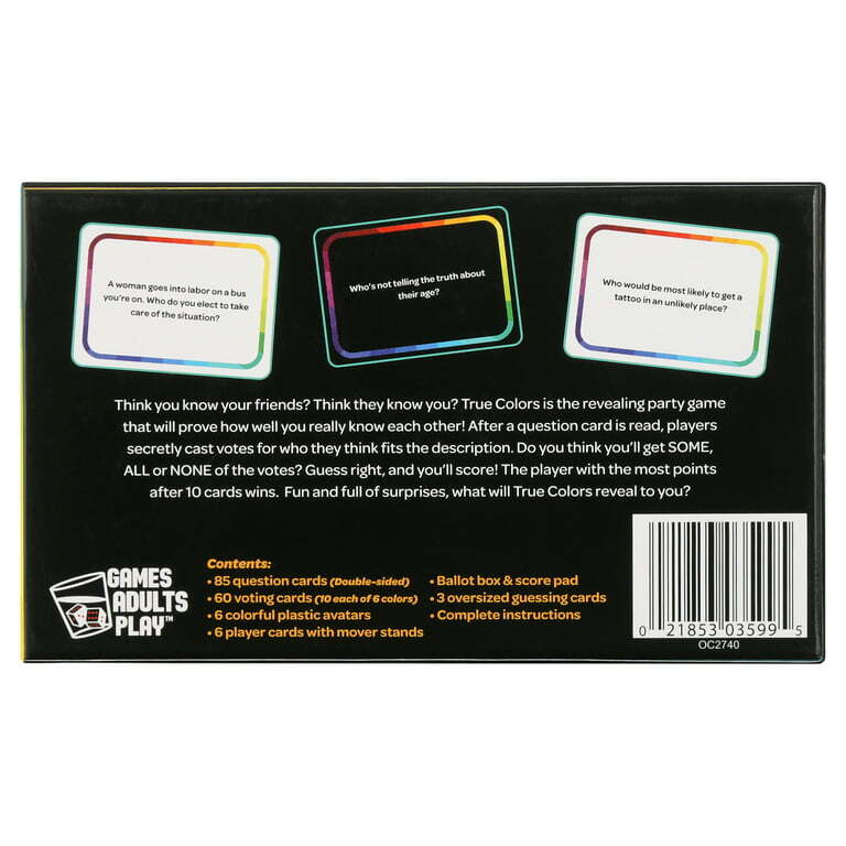 Pressman True Colors Card Games for Ages 13 and up New, Unopened
