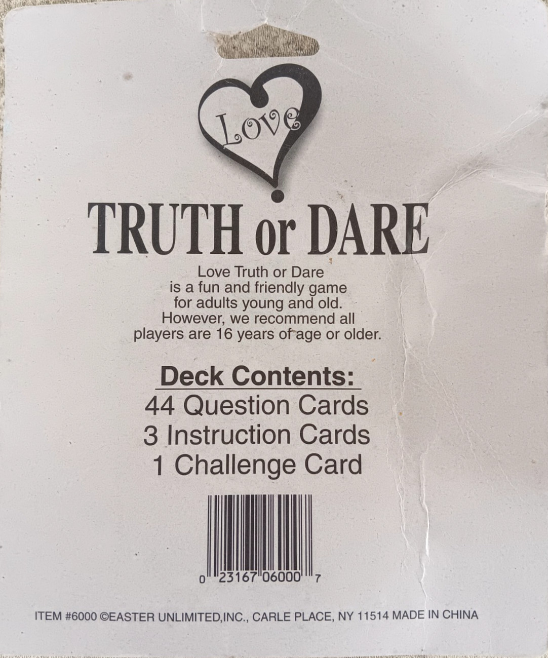 Truth Or Dare Card Game-that’s All About Love, Challenge Your Friends NEW SEALED