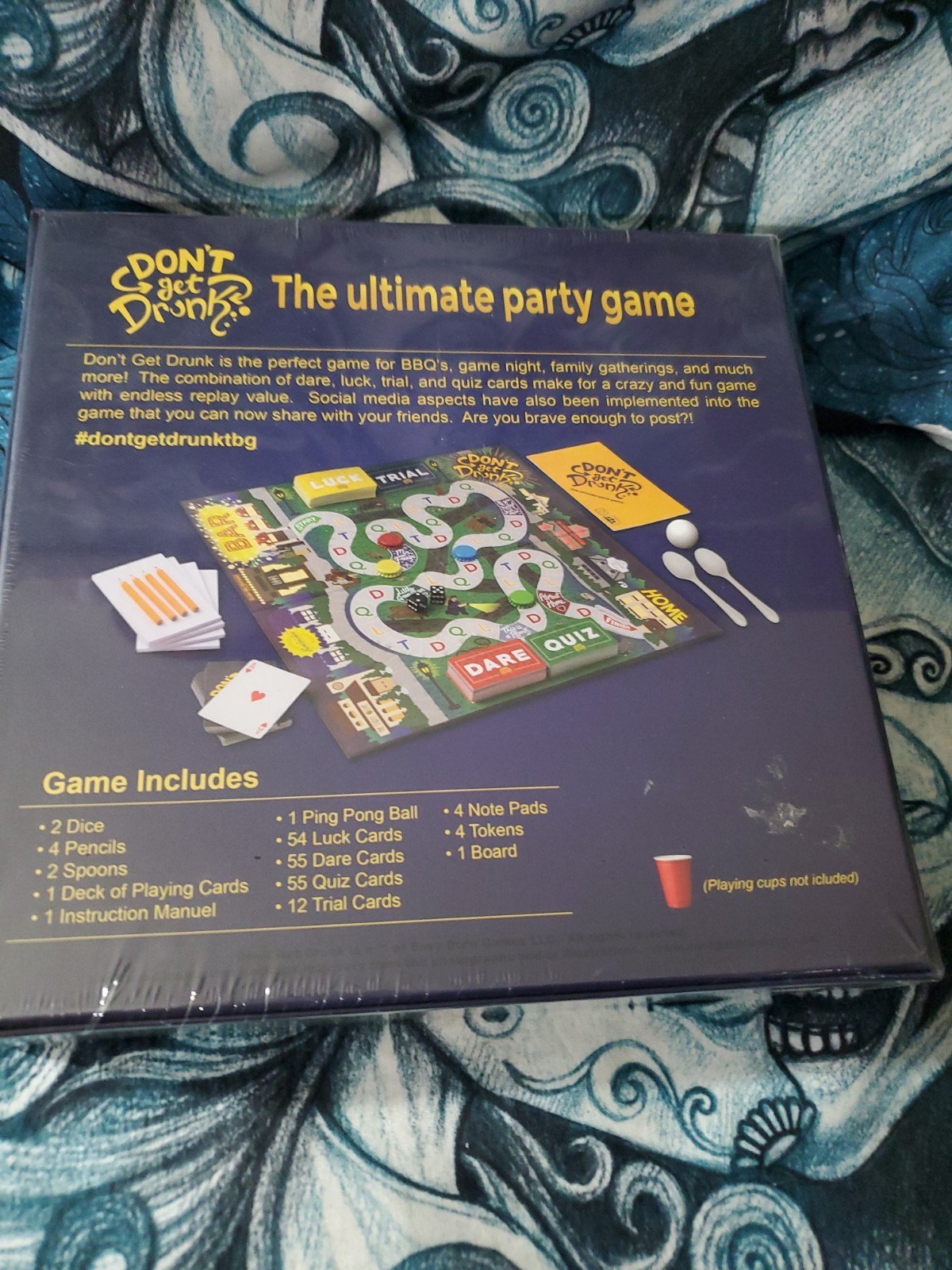 DONT GET DRUNK. THE ULTIMATE PARTY GAME NEW SEALED + Spin The Bottle Game.