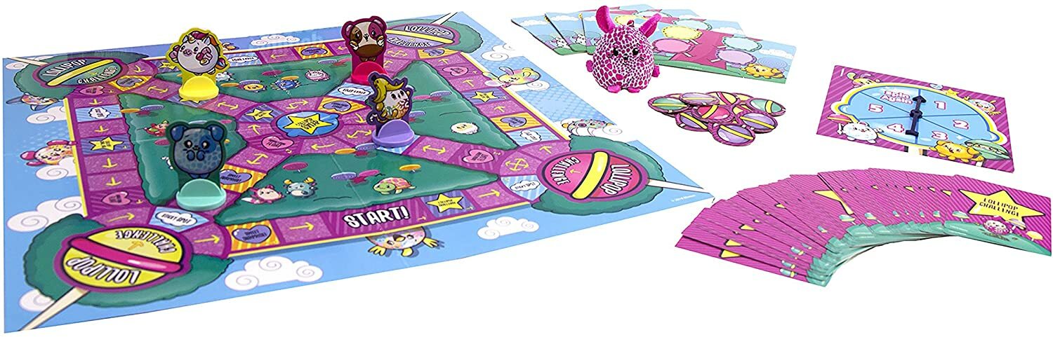 Game for 5 and up -Pikmi Pops Lollipop Chase Game Board Ages 5 and Up