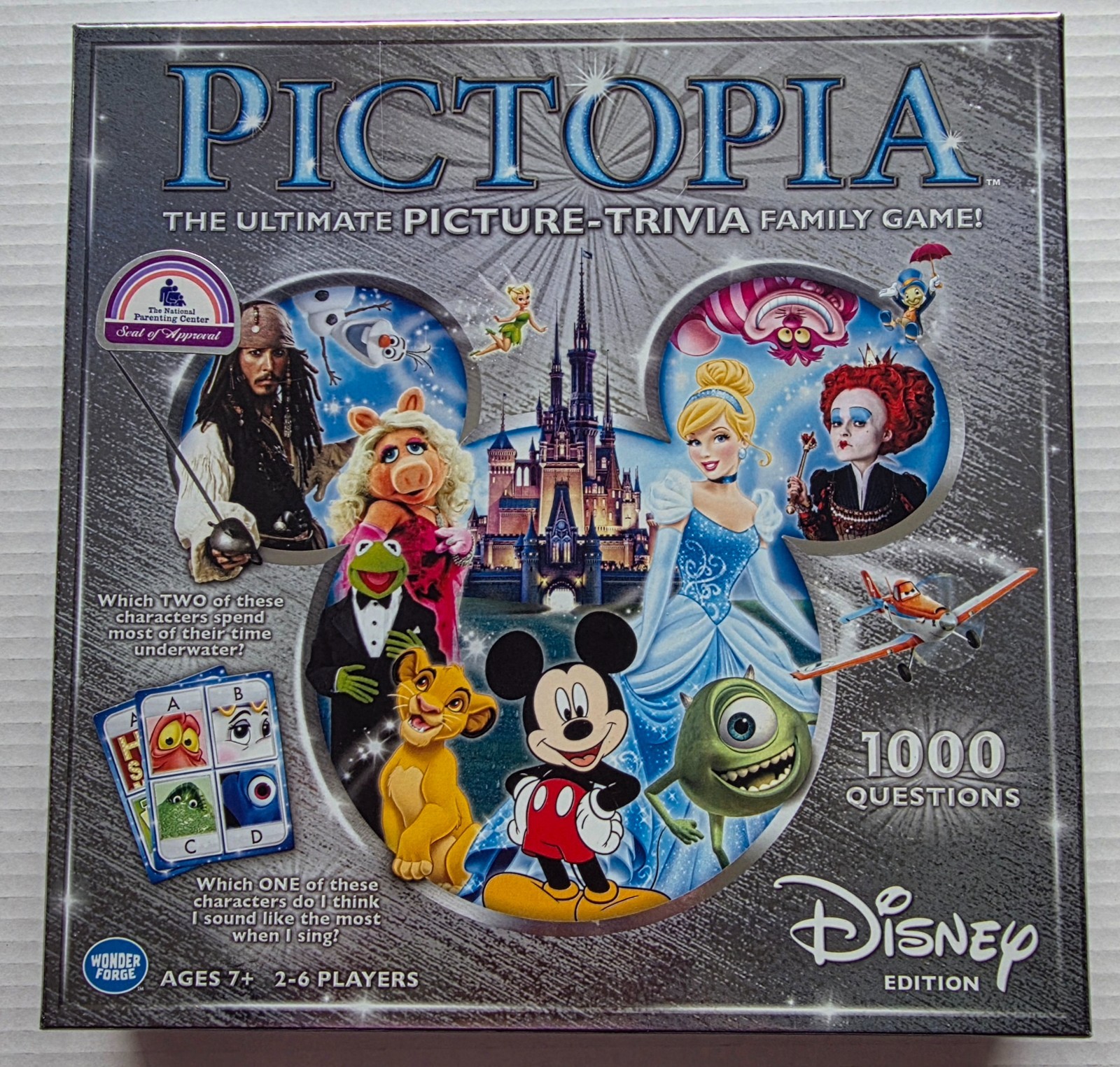 Disney Pictopia Board Game 2013 Wonder Forge Nearly Complete Missing 1 Token