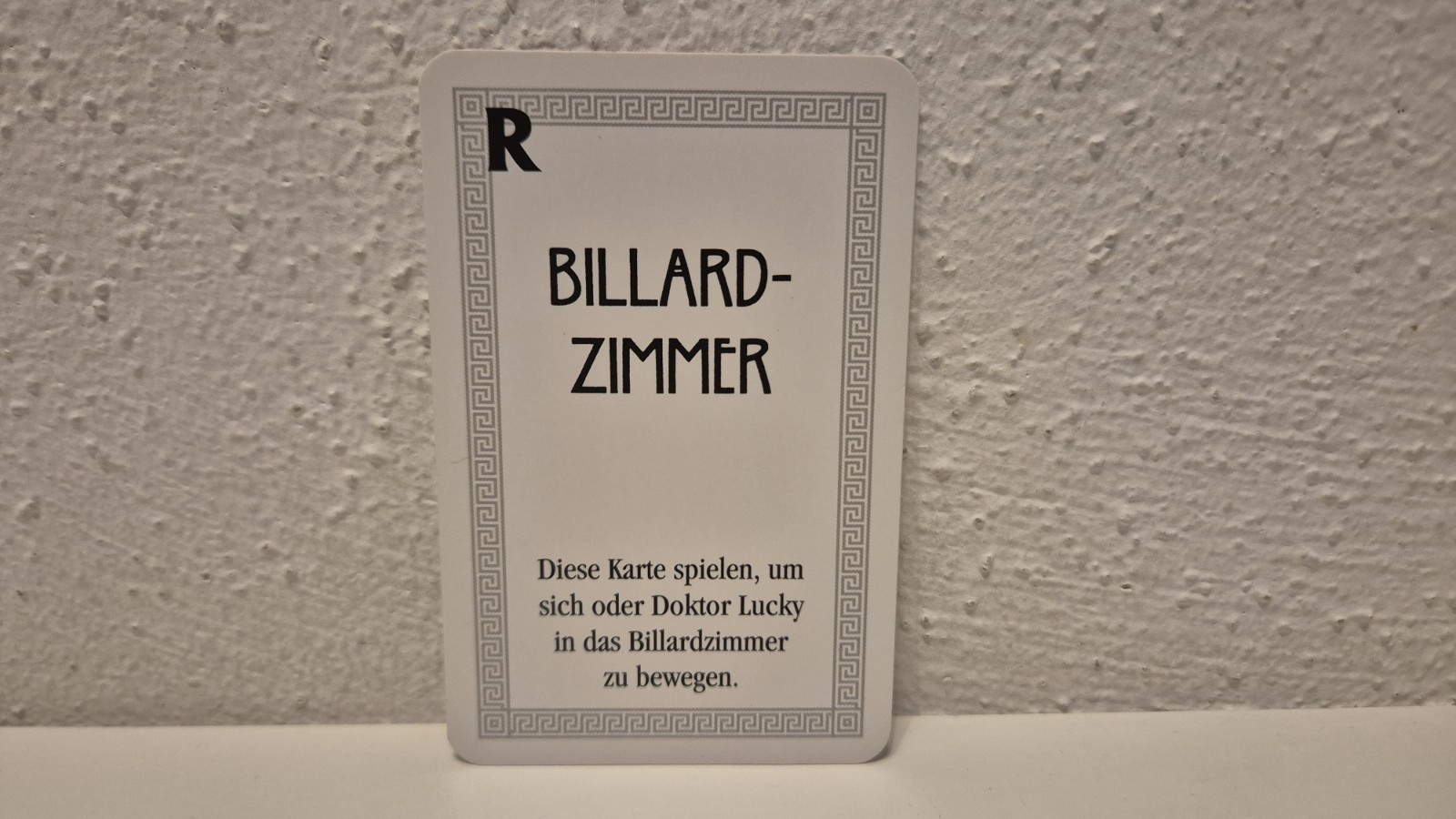 Kill Doctor Lucky Pre Crime Board Game Replacement Parts: Playing Card R Billiards Room