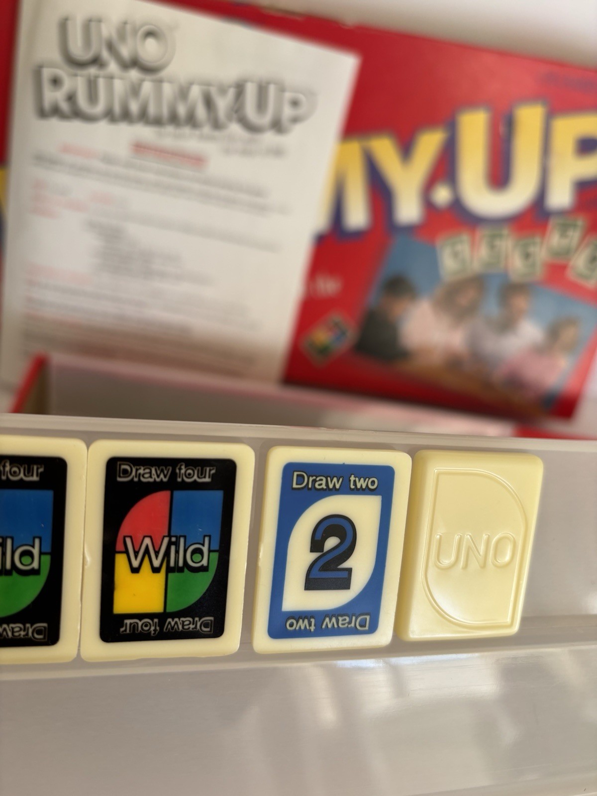 Uno Rummy Up Game Fun Of Rummy Tiles 1993 READ