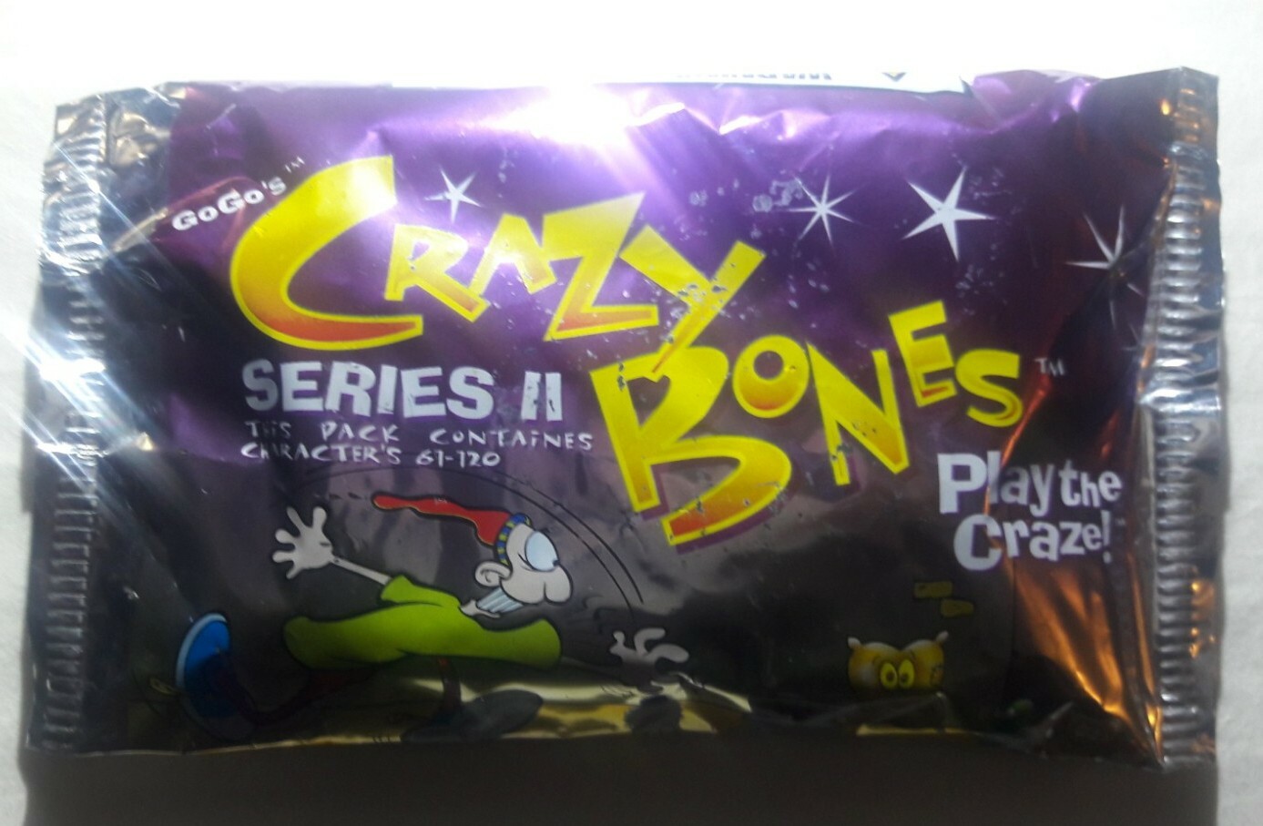 3 Lot GOGO’s CRAZY BONES “SERIES 2” RAREST SEALED FOIL PACK VERSION “THINGS”