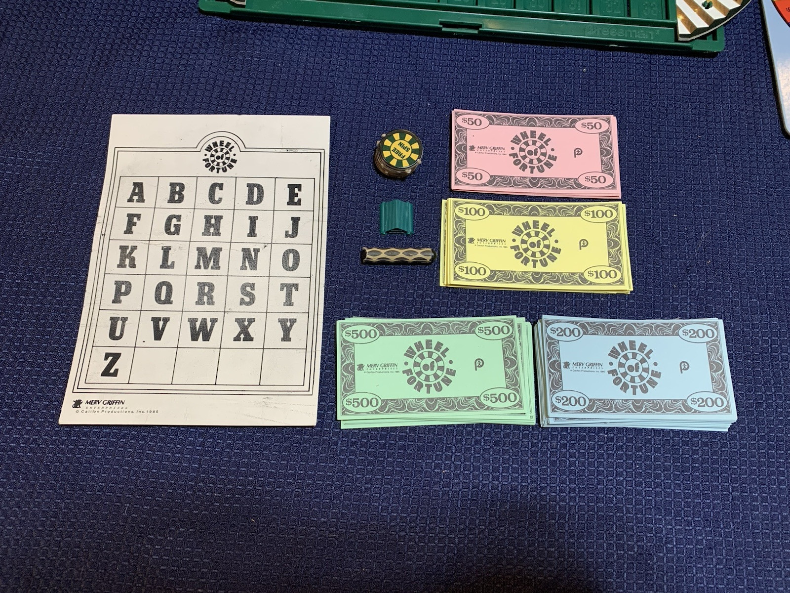 Vintage – 91 – Wheel Of Fortune Board Game 5th Edition Pressman – Free Shipping