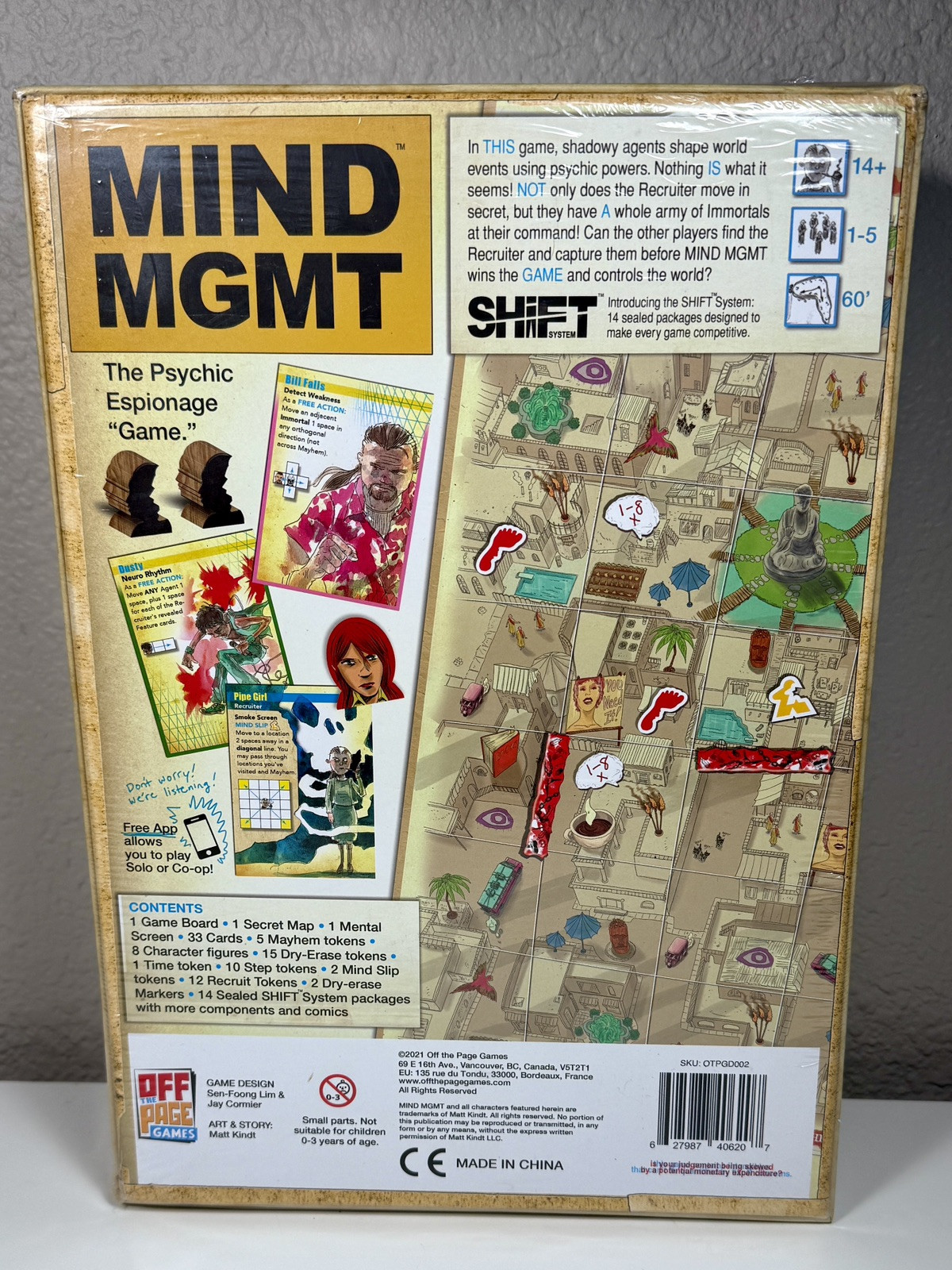 MIND MGMT The Psychic Espionage “Game” Loyalty Test – Off the Page Games