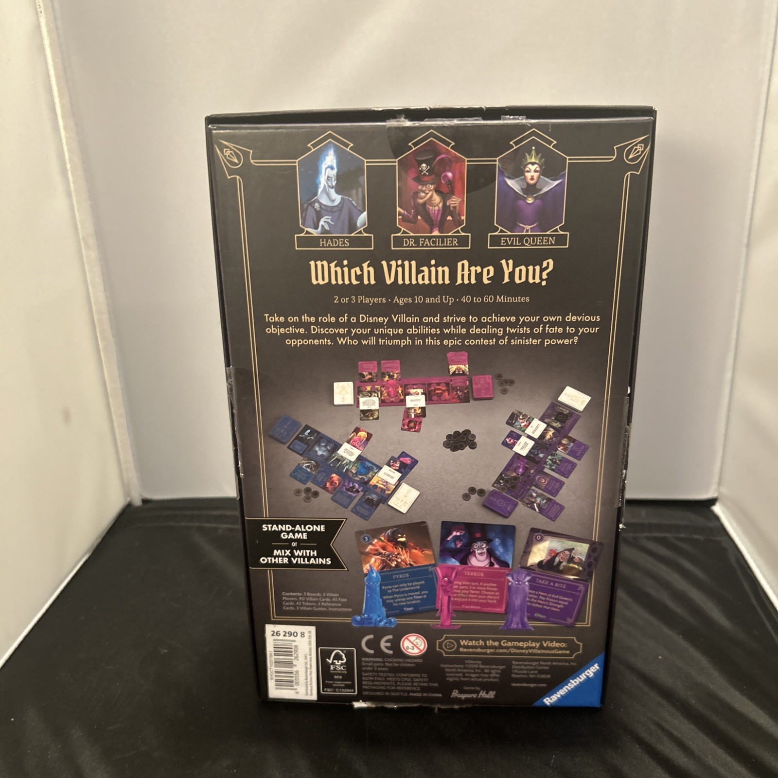 Villainous: Wicked to the Core Disney Board Game Expansion includes ALL Parts